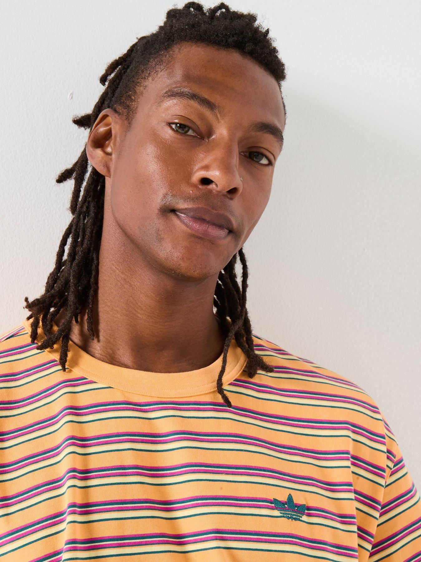 Image 4 of 6 of adidas Originals Mens Stripe T-Shirt - Multi