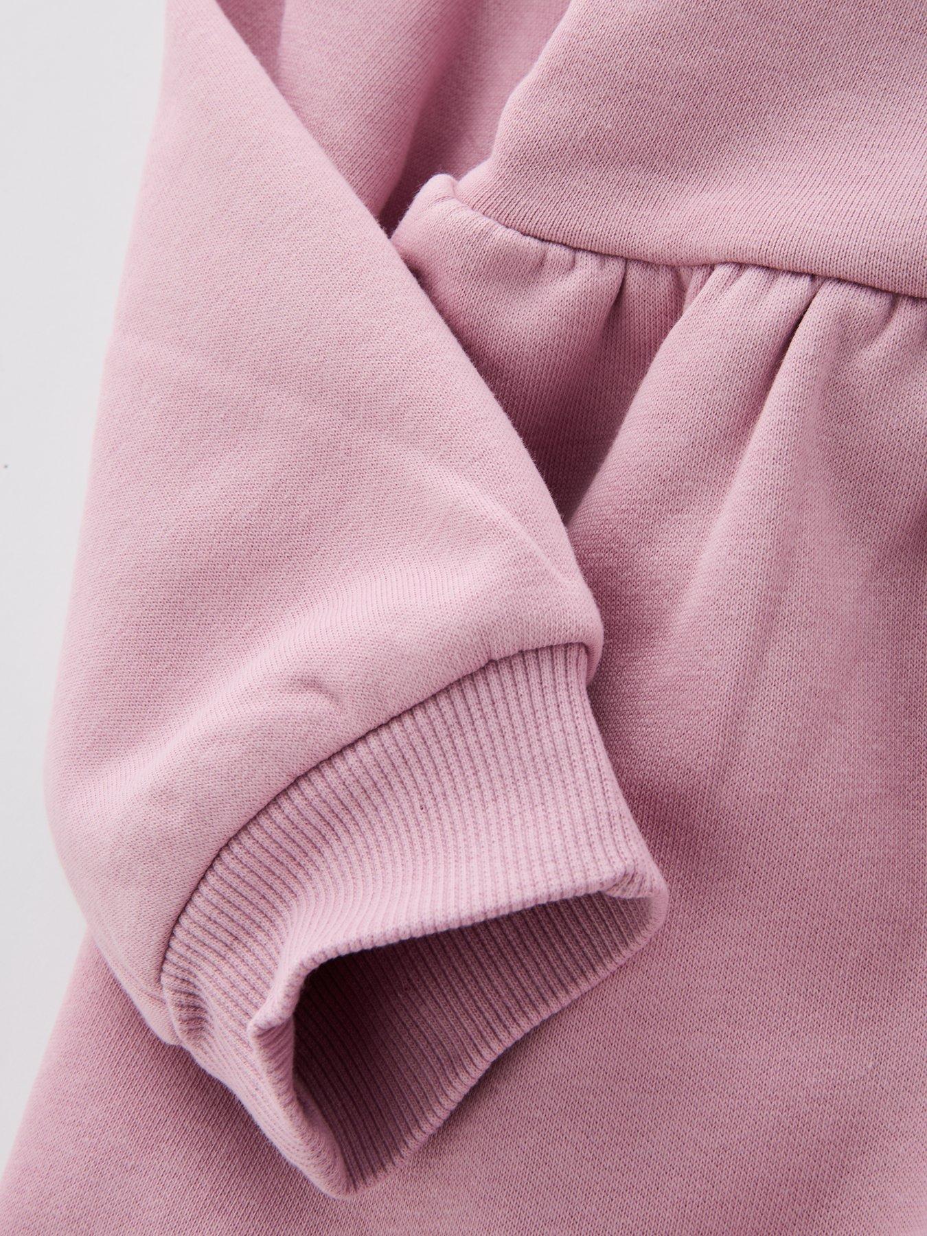  image of mini-v-by-very-girls-peplum-hem-sweat-and-legging-set-multi