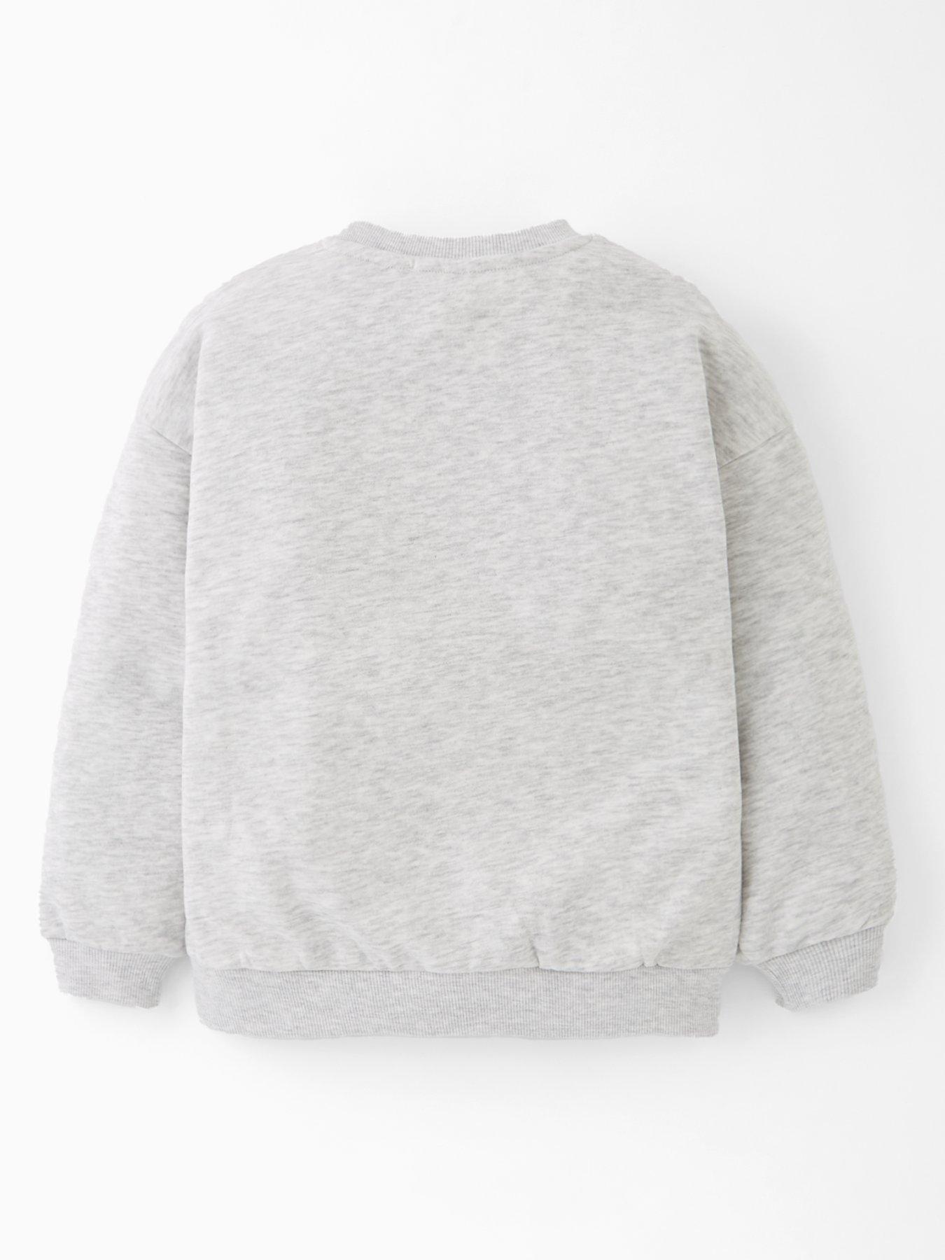  image of mini-v-by-very-girls-oversized-floral-sweat-multi