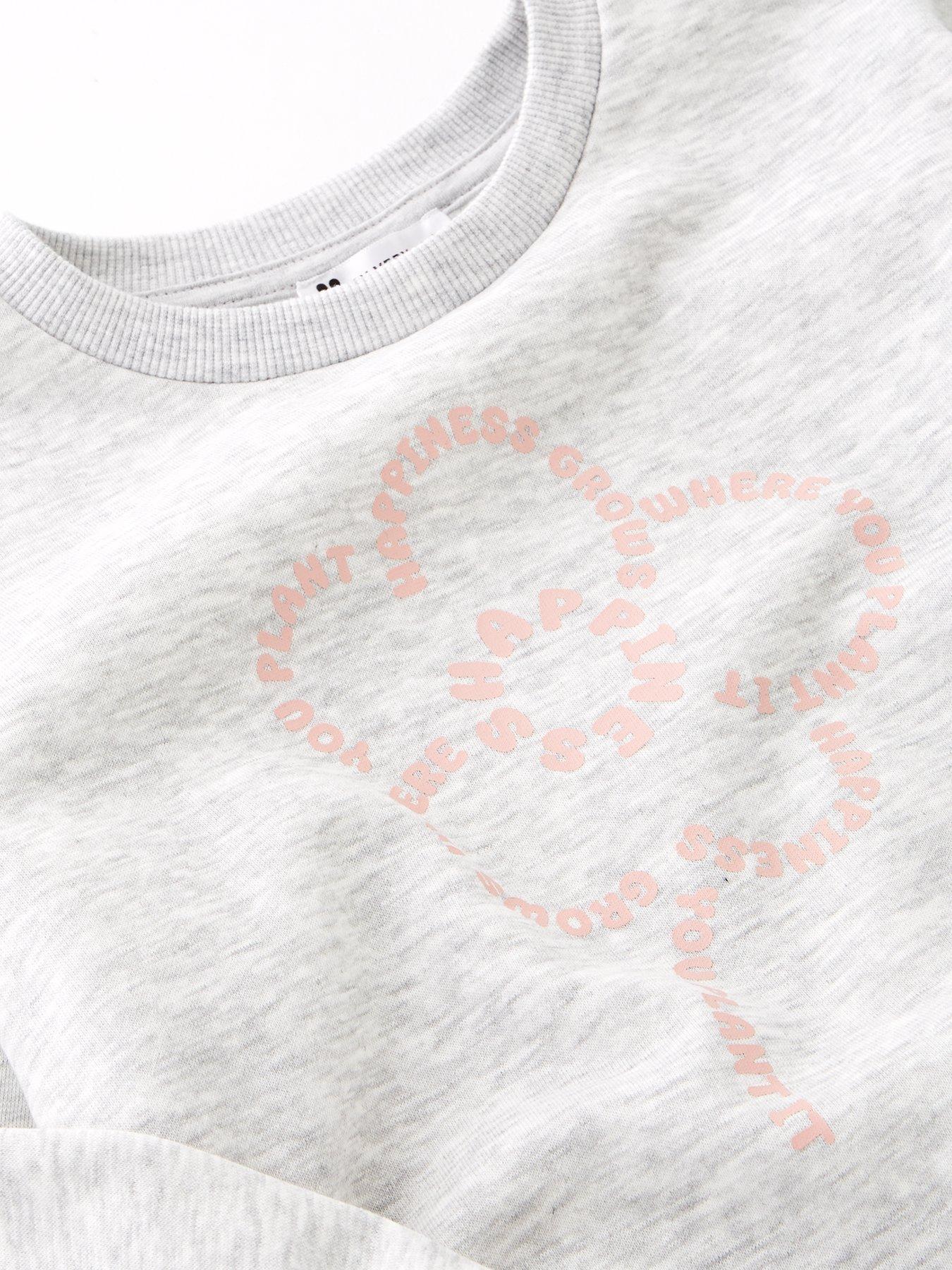  image of mini-v-by-very-girls-oversized-floral-sweat-multi