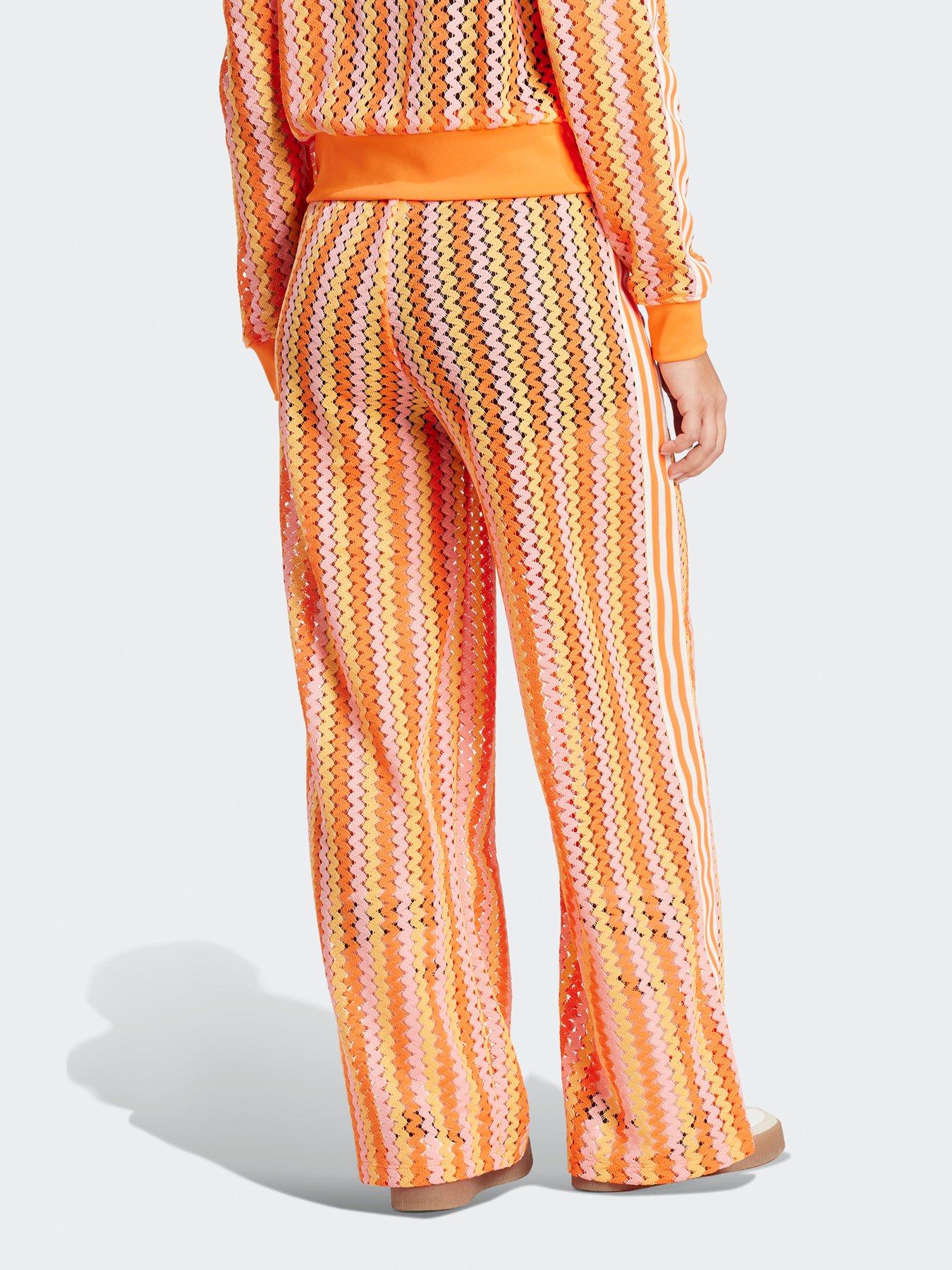 Image 2 of 5 of adidas Originals Womens Summer Glow Firebird Track Tracksuit Bottoms - Pink