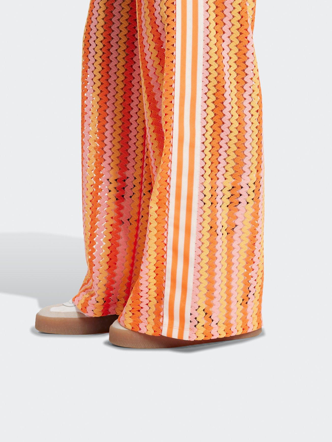Image 5 of 5 of adidas Originals Womens Summer Glow Firebird Track Tracksuit Bottoms - Pink