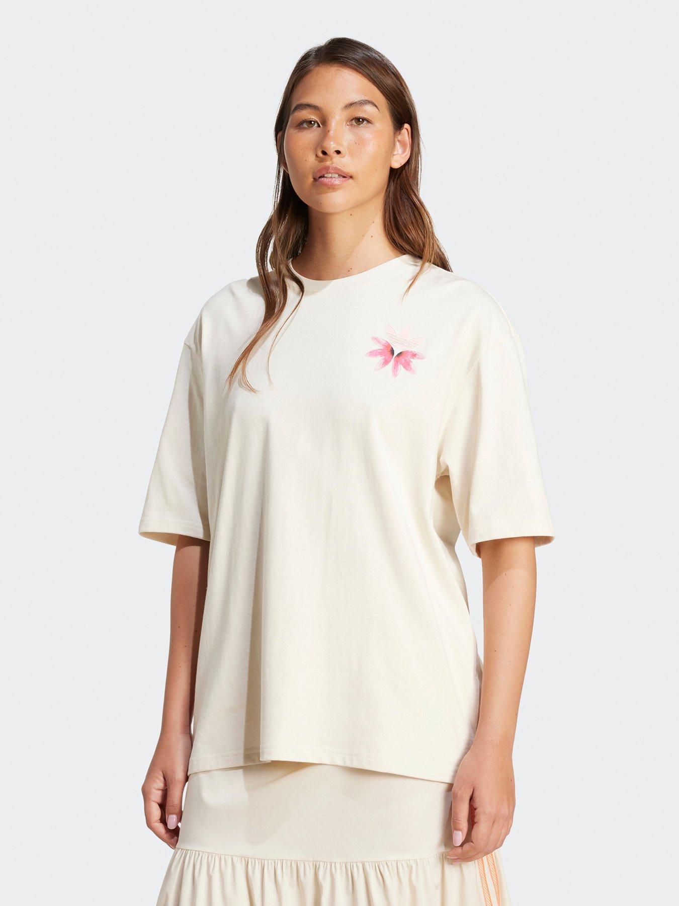 undefined Womens Summer Glow Graphic T-Shirt - White