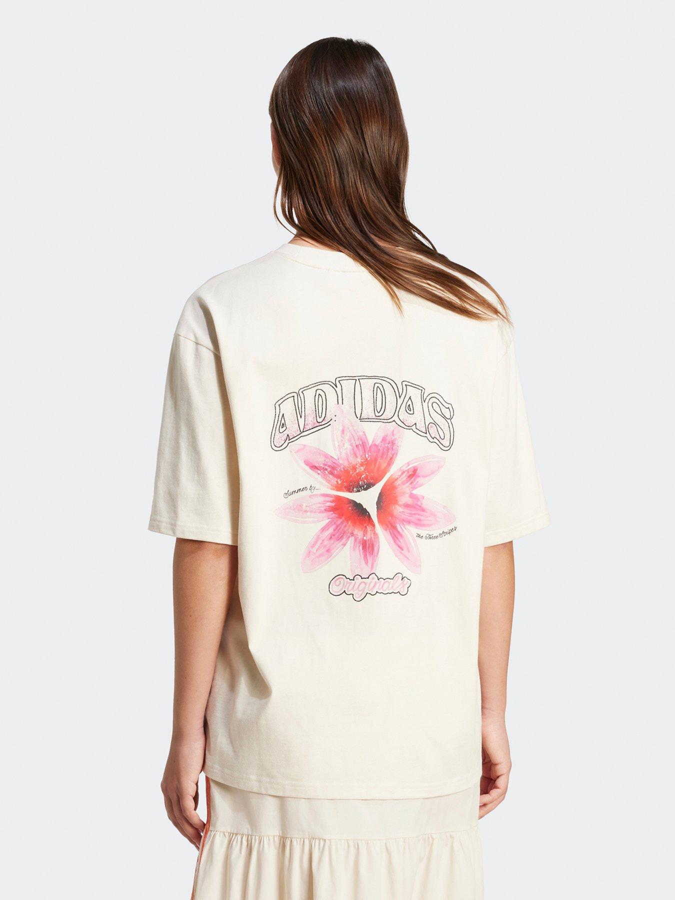stillFront image of adidas-originals-womens-summer-glow-graphic-t-shirt-white