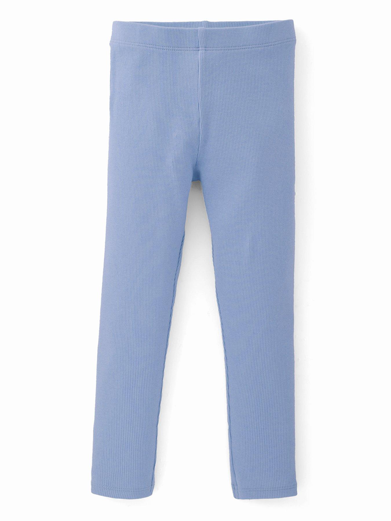 Mini V by Very Girls Rib Legging - Blue