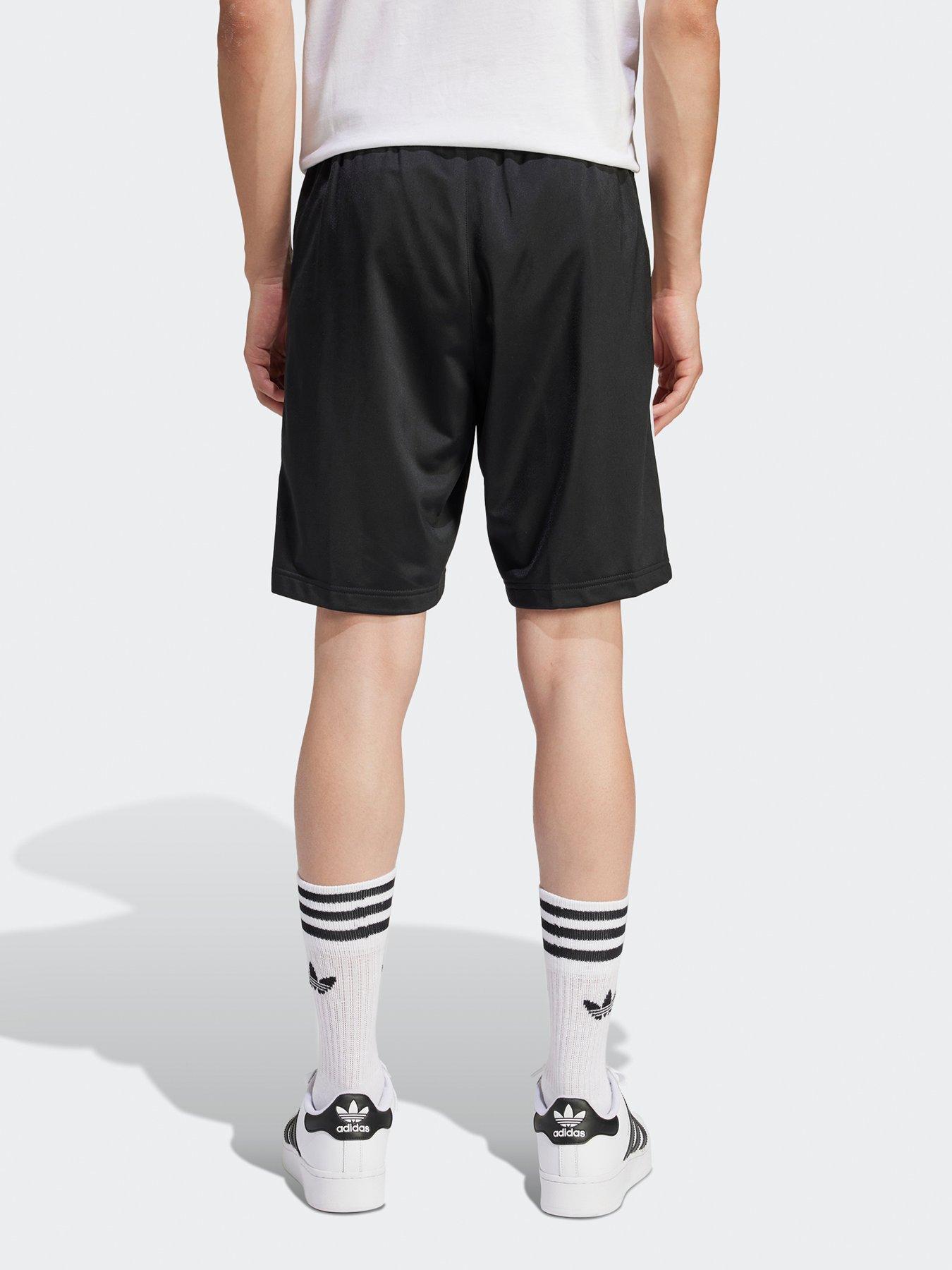  image of adidas-originals-mens-adicolor-firebird-shorts-black
