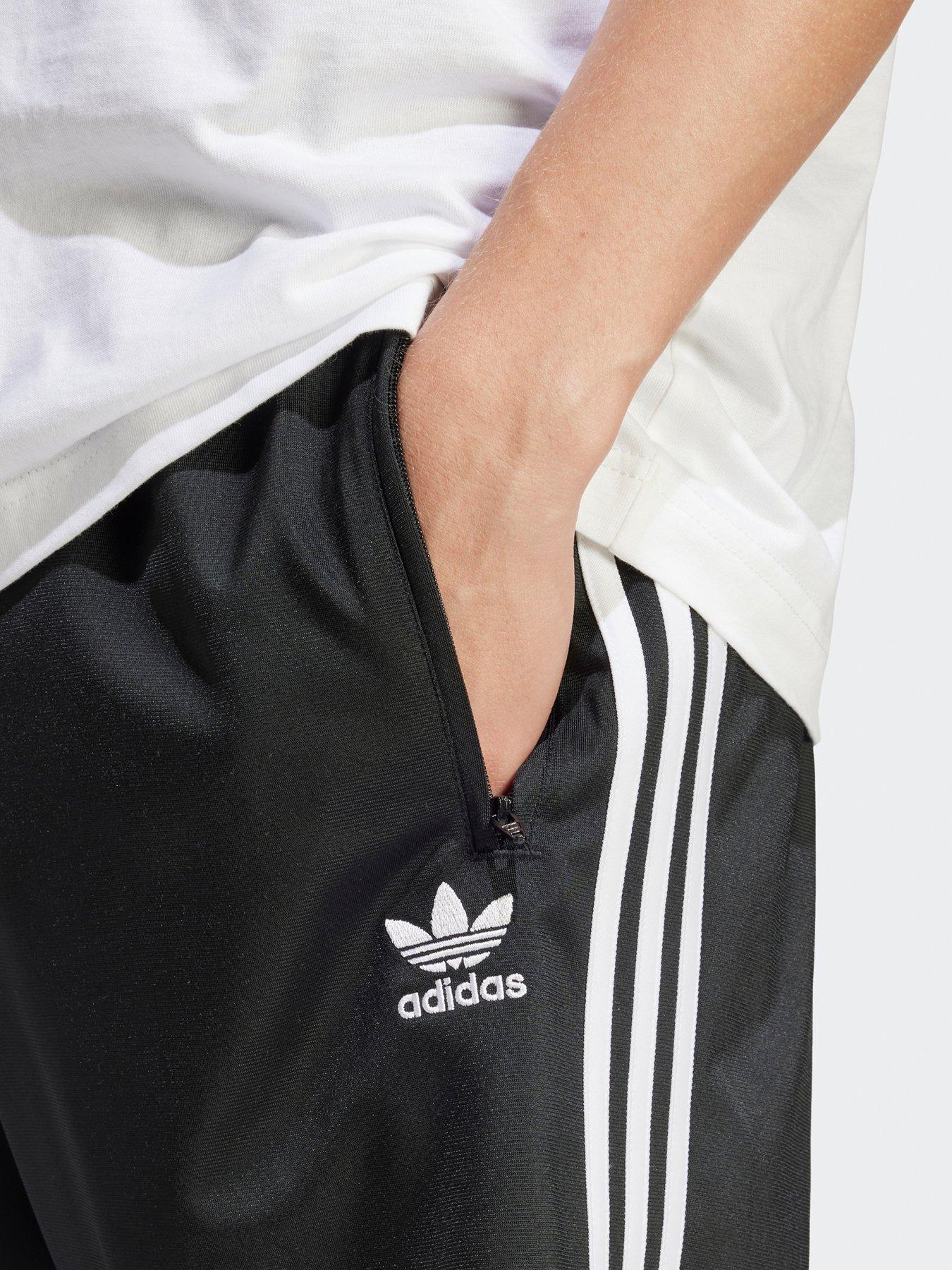  image of adidas-originals-mens-adicolor-firebird-shorts-black