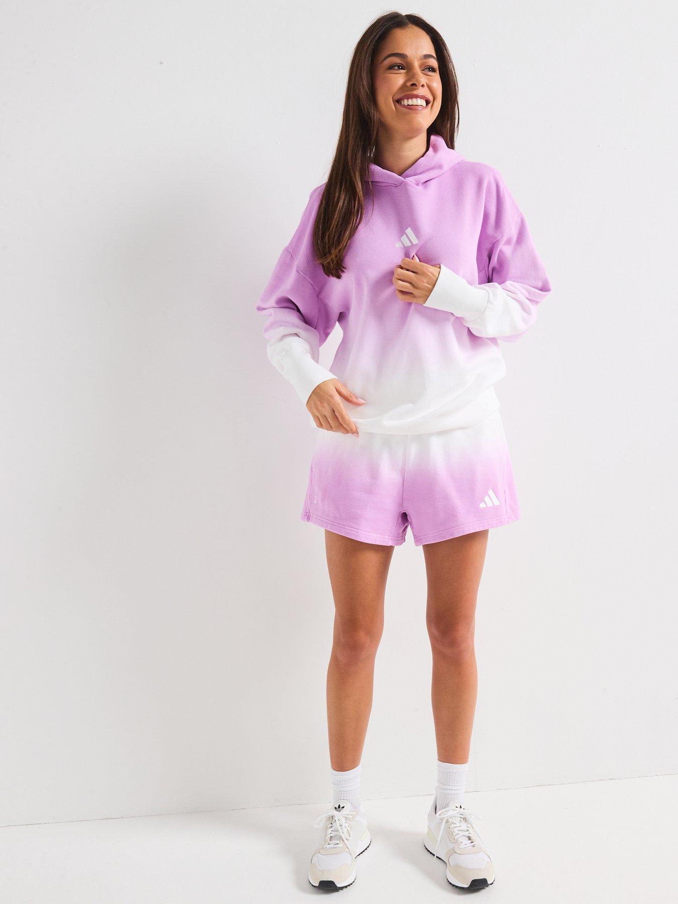  image of adidas-sportswear-womens-all-szn-loose-dip-dye-hoodie-white