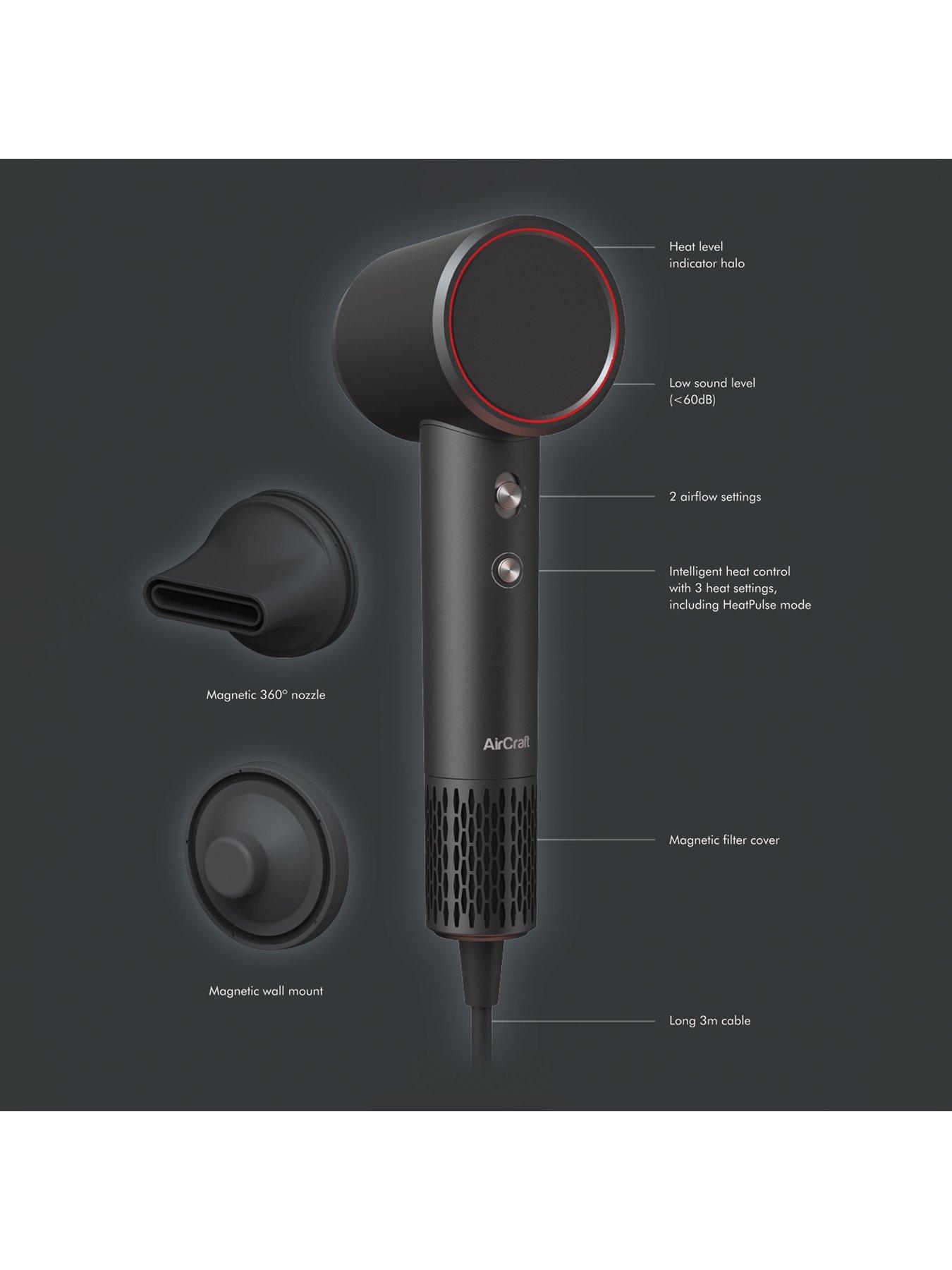  image of aircraft-airmotion-ionic-hair-dryer-with-digital-motor-amp-heatpulse-grey