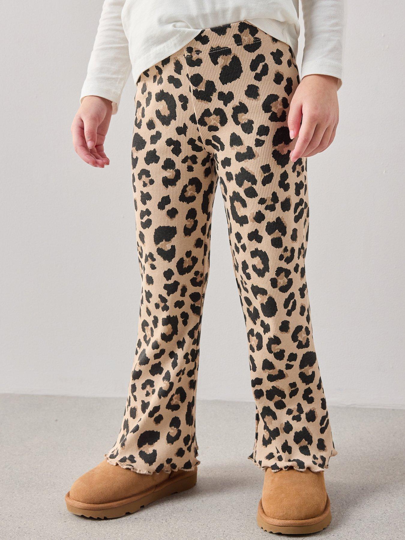 The Very Collection Girls Leopard Print Leggings - Multi