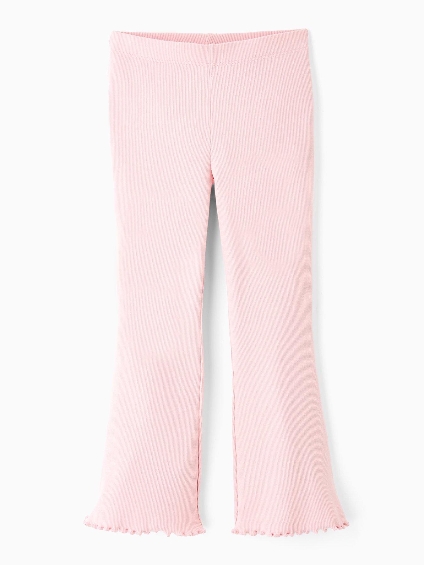 undefined Girls Flare Leggings - Pink