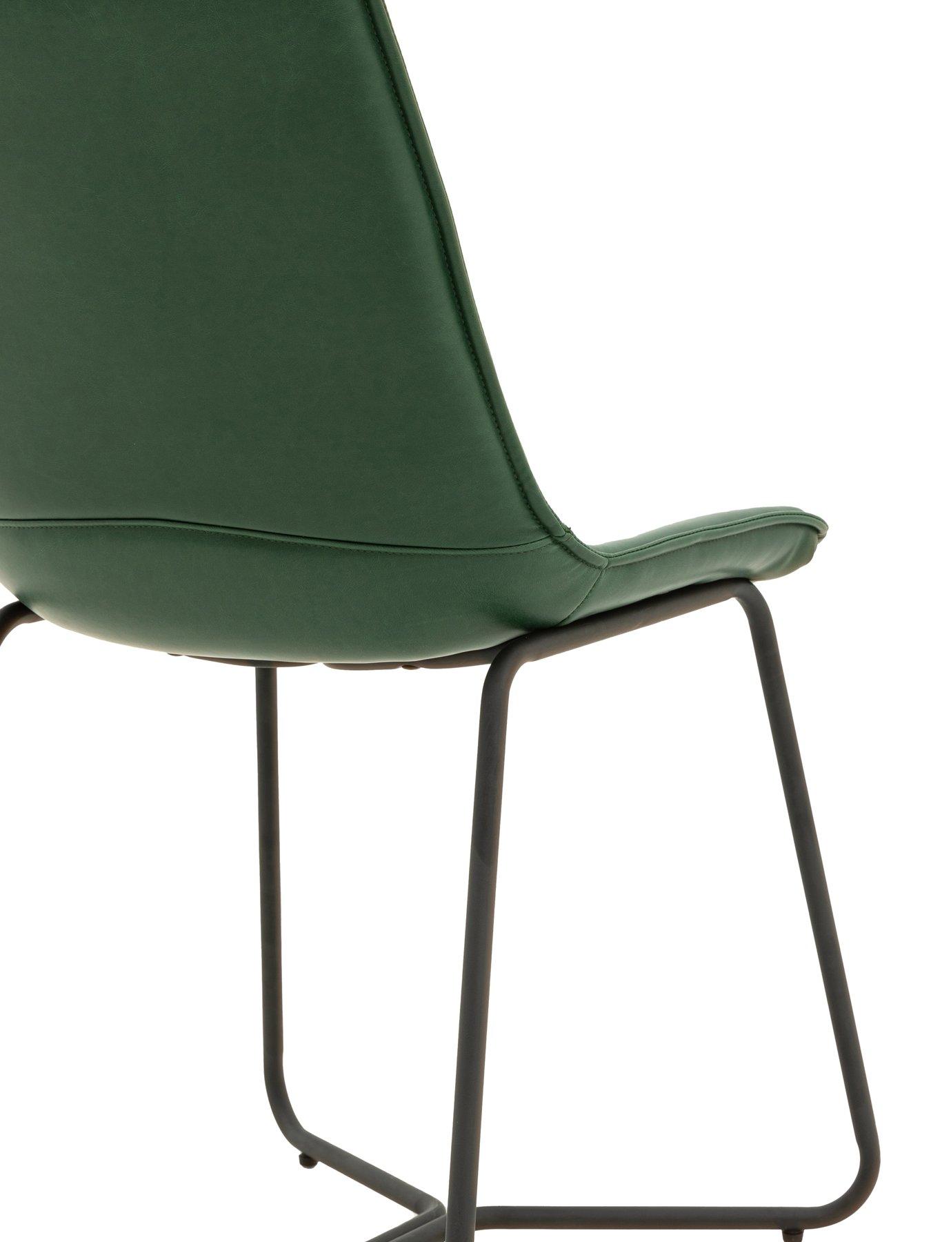 Image 5 of 7 of Gallery Direct Set of 2 Erik Green Dining Chairs