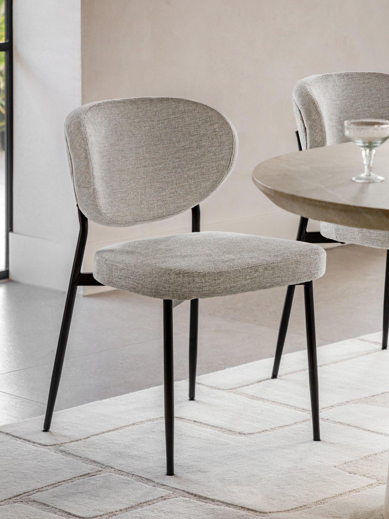 undefined Set of 2 Kara Natural Dining Chairs