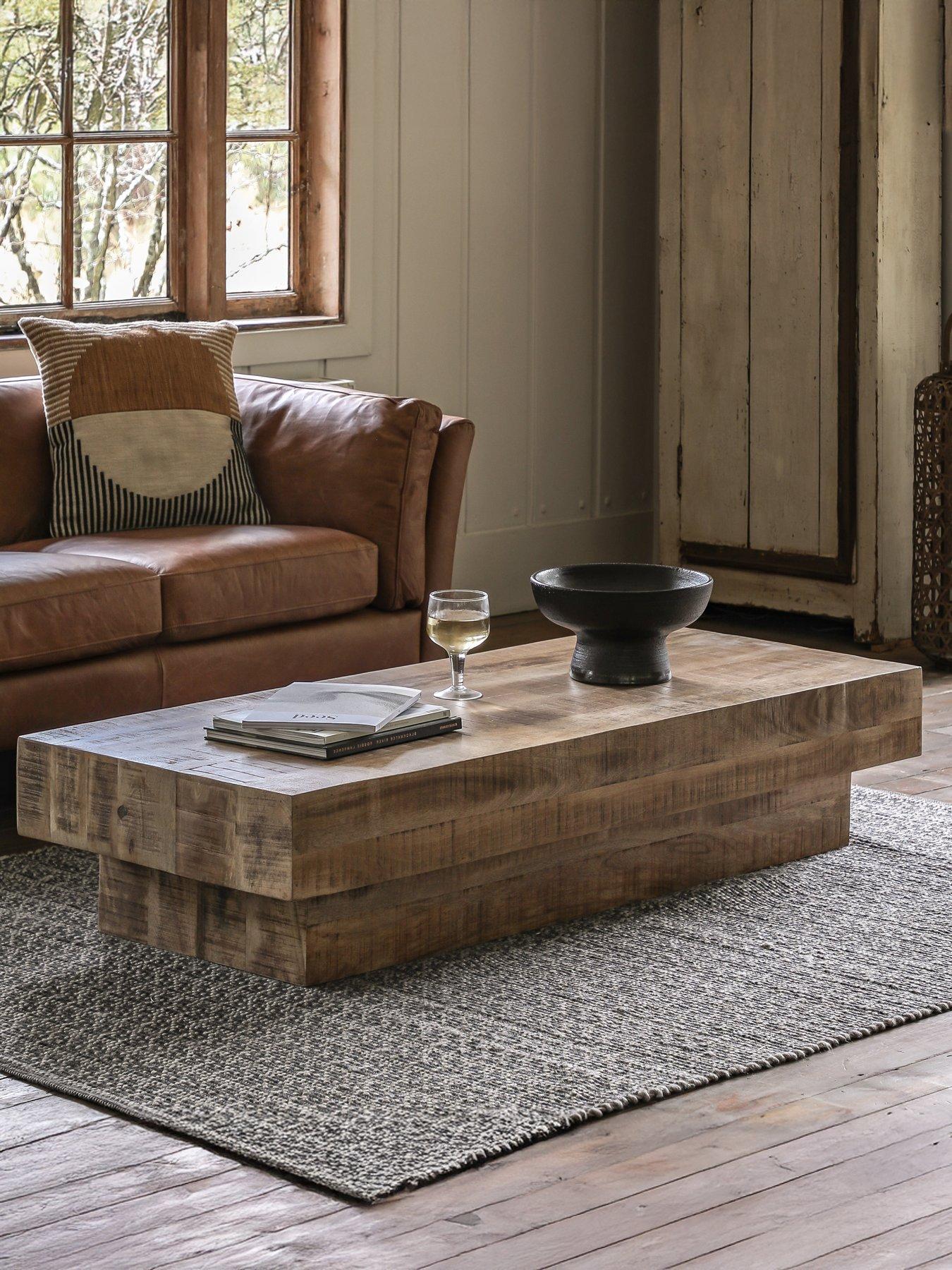  image of gallery-lina-ready-assembled-mango-wood-coffee-table-natural