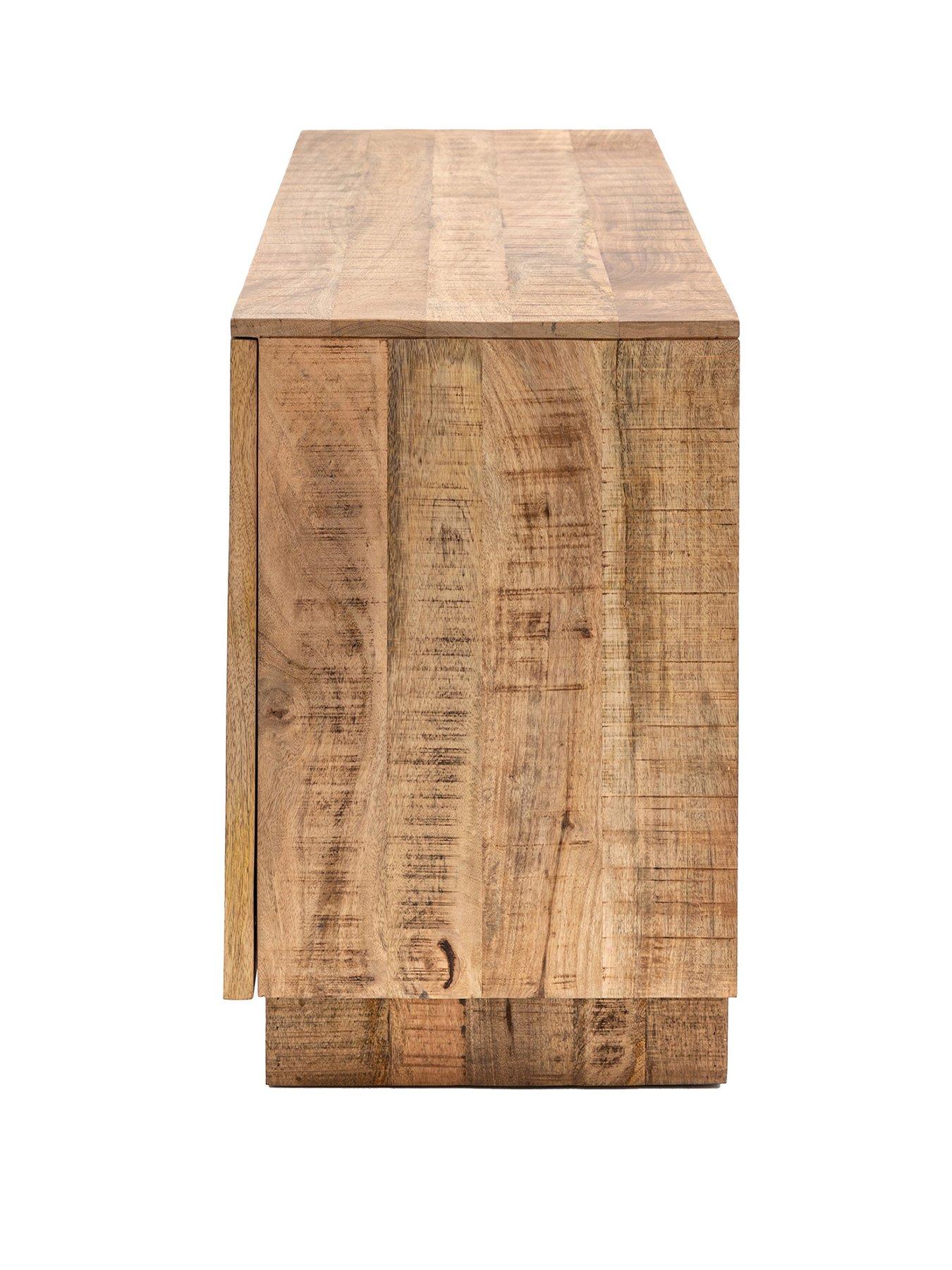 Image 3 of 7 of Gallery Direct Lina&nbsp;Ready Assembled&nbsp;Mango Wood 4 Door Sideboard - Natural