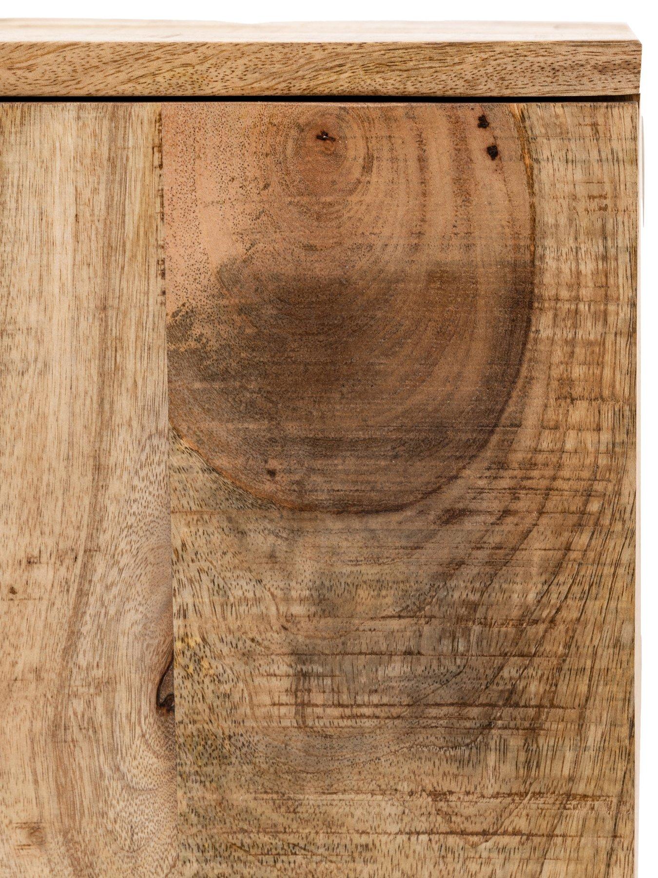 Image 5 of 7 of Gallery Direct Lina&nbsp;Ready Assembled&nbsp;Mango Wood 4 Door Sideboard - Natural