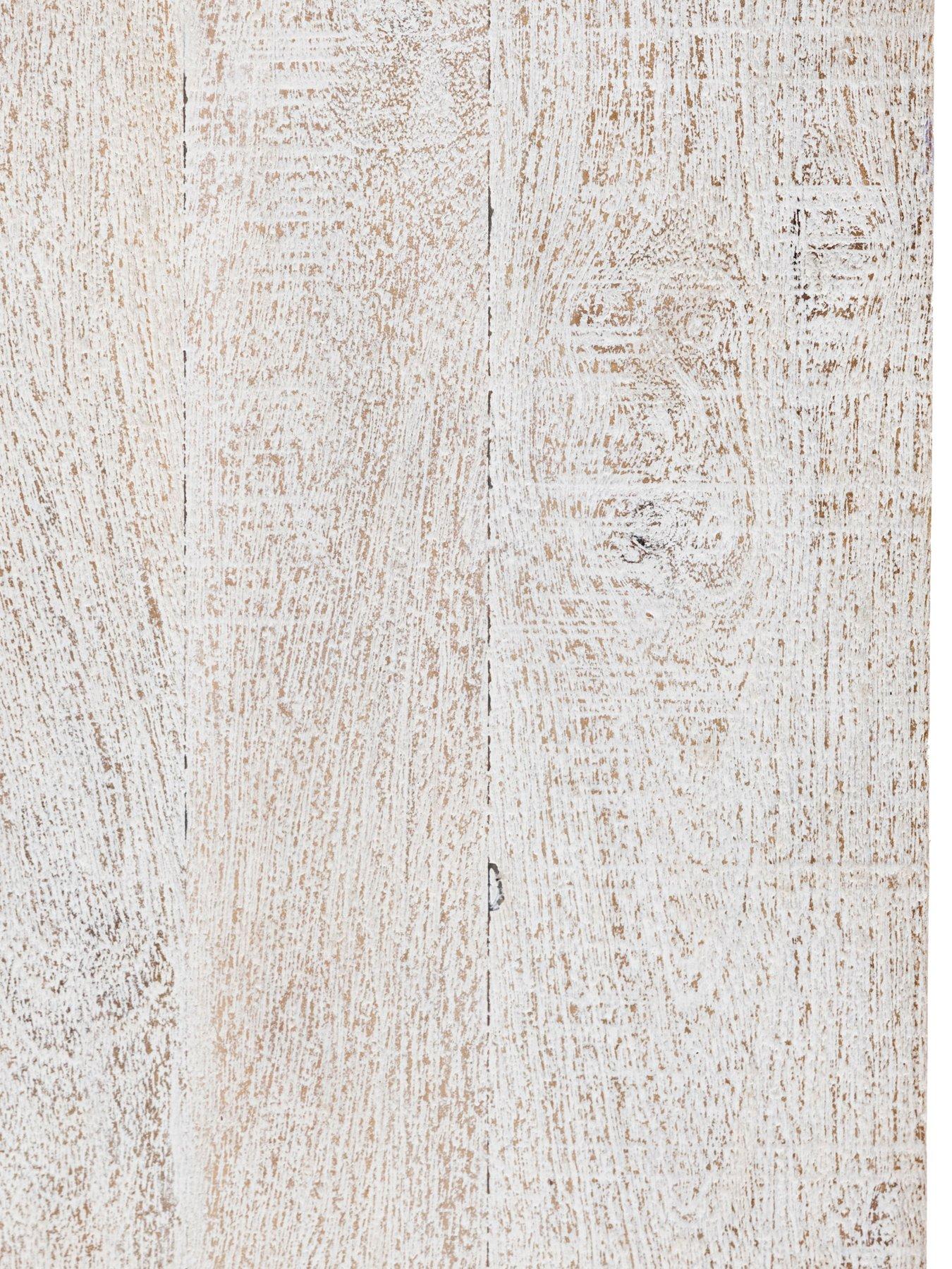 Image 6 of 7 of Gallery Direct Lina&nbsp;Ready Assembled Mango Wood 4 Door Sideboard - Whitewash