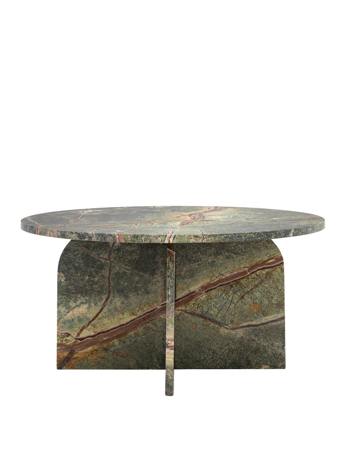 Image 2 of 7 of Gallery Direct Amina Ready Assembled&nbsp;Marble Coffee Table - Ember