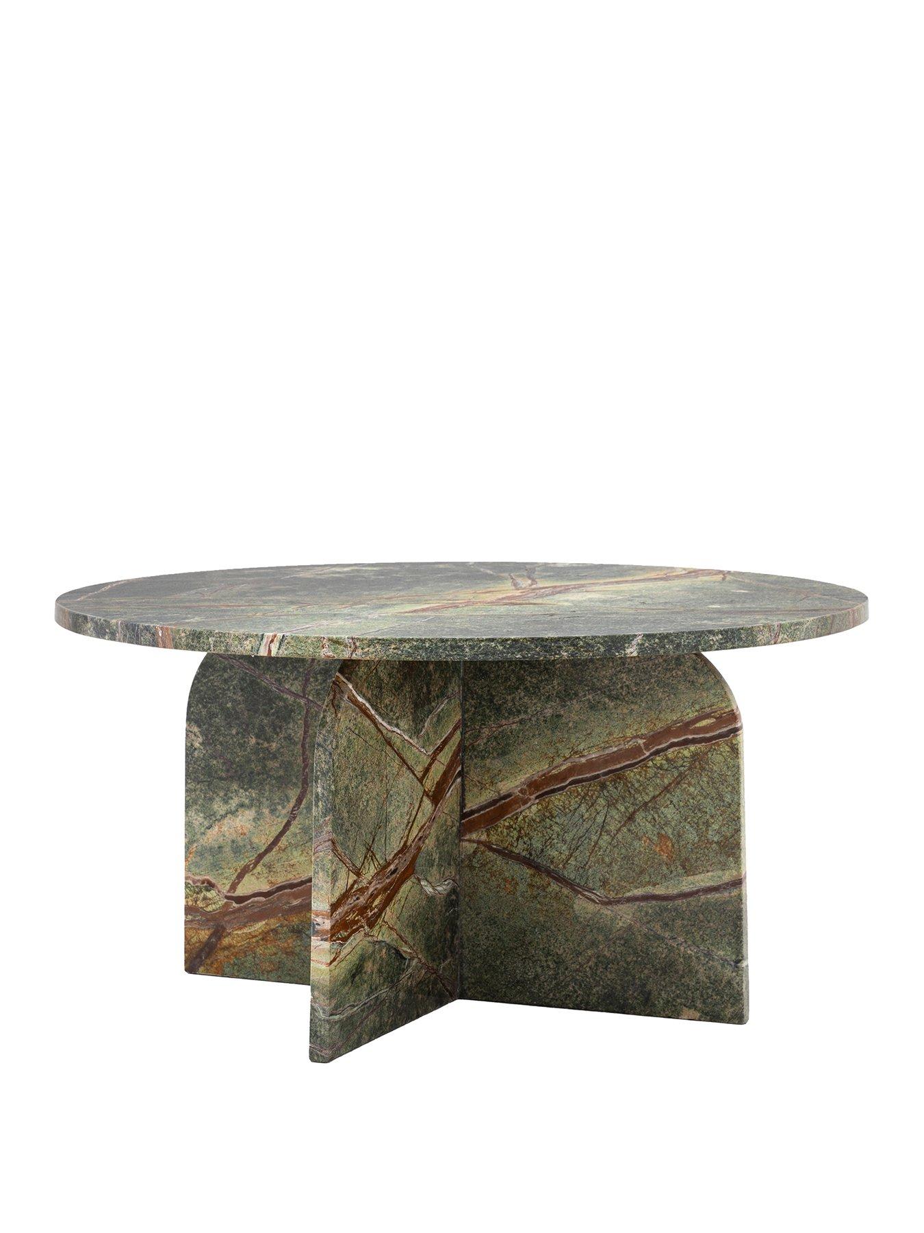 Image 3 of 7 of Gallery Direct Amina Ready Assembled&nbsp;Marble Coffee Table - Ember