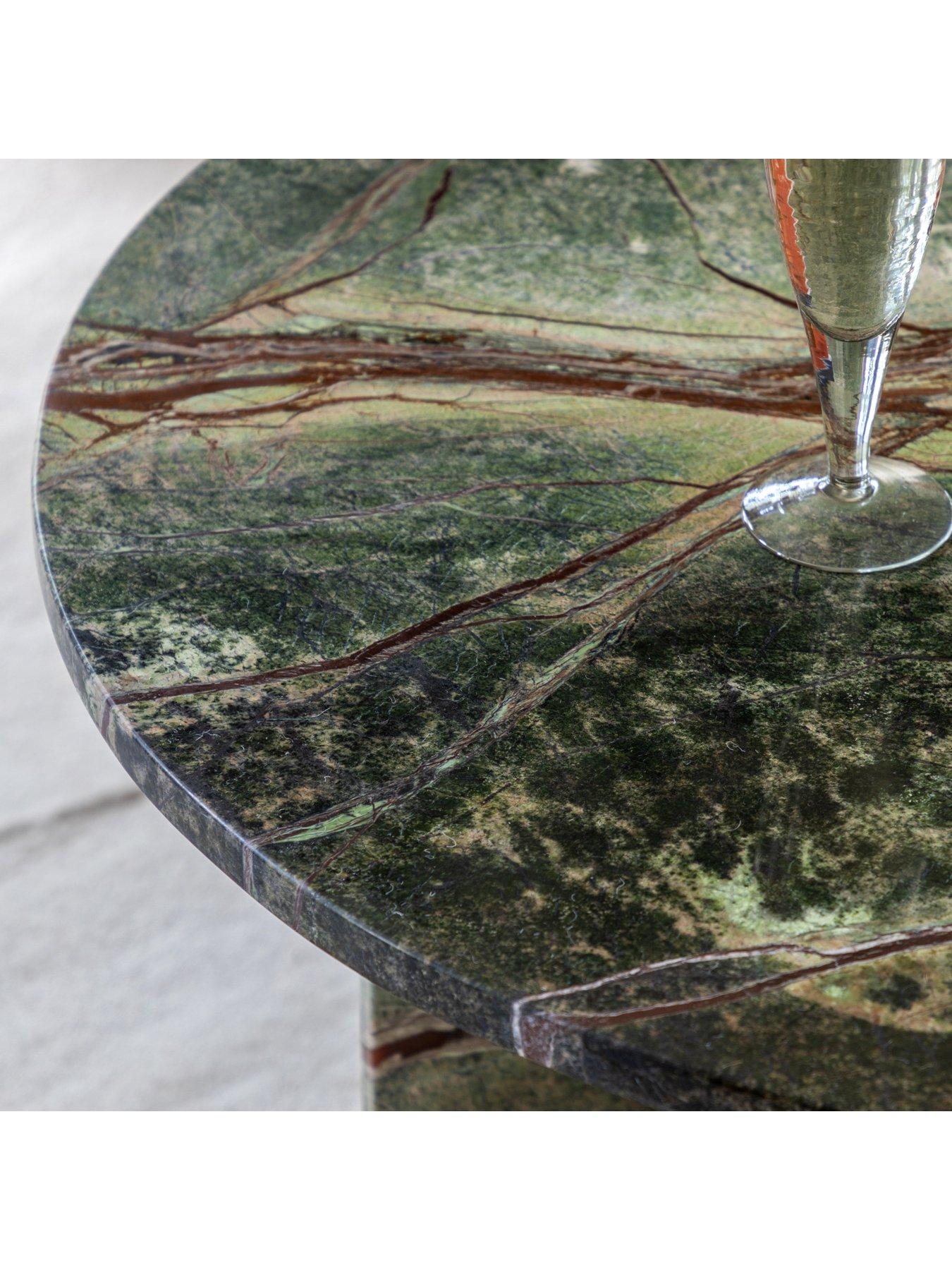 Image 4 of 7 of Gallery Direct Amina Ready Assembled&nbsp;Marble Coffee Table - Ember