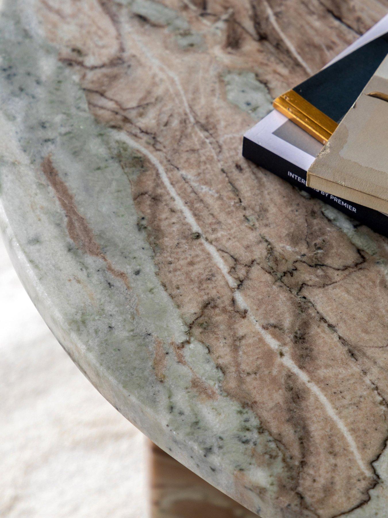  image of gallery-amina-ready-assembled-marble-coffee-table-natural
