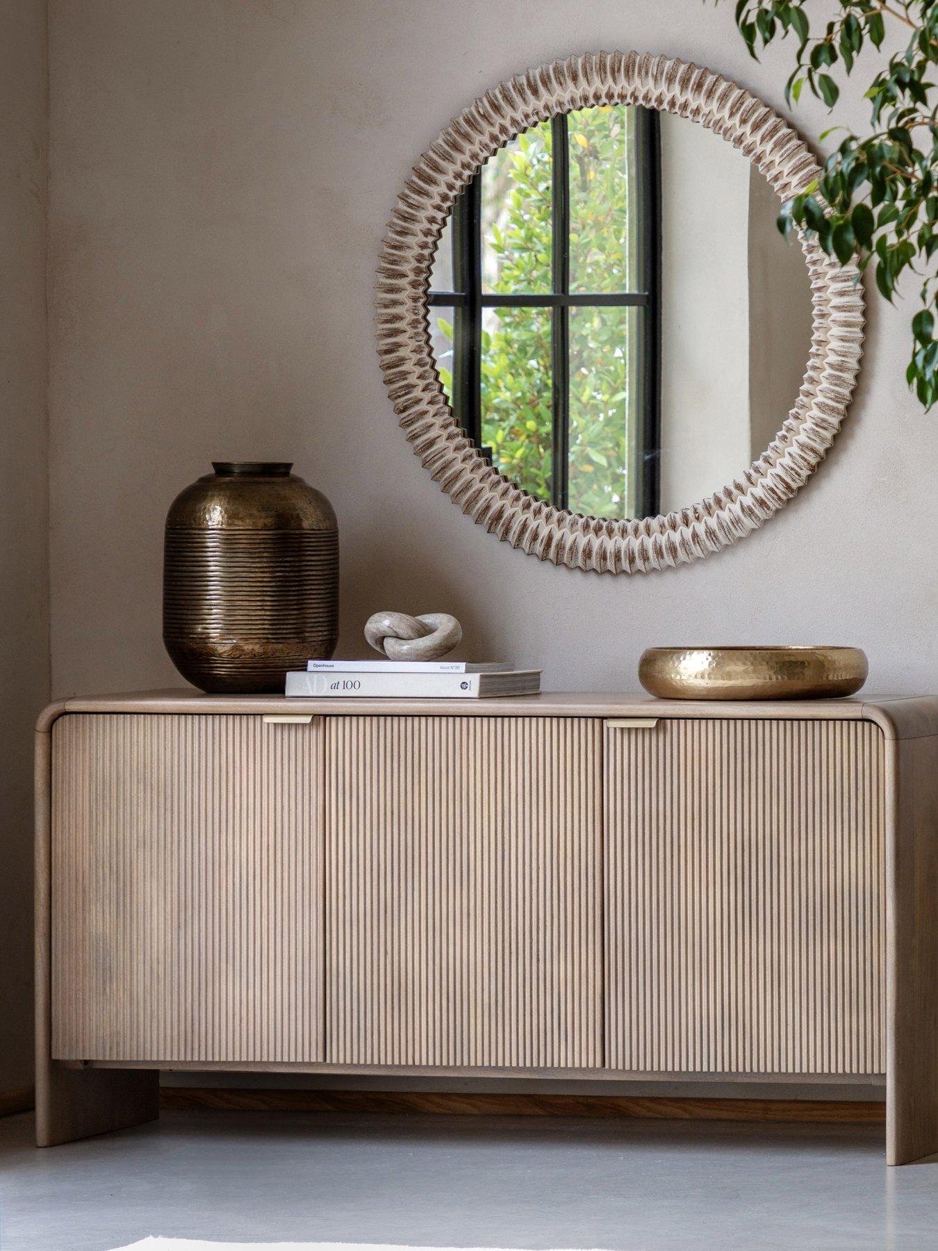 Image 1 of 7 of Gallery Direct Tahira &nbsp;Ready Assembled&nbsp;3 Door Sideboard - with Mango Wood