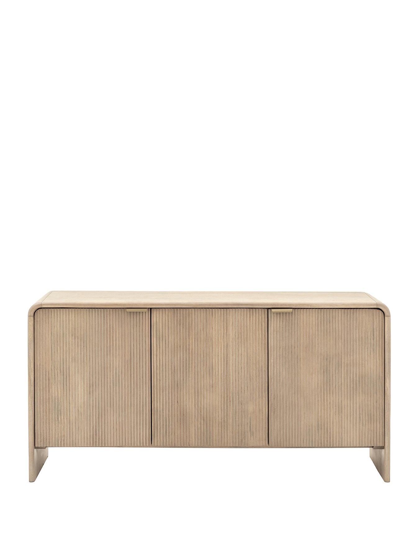 Image 2 of 7 of Gallery Direct Tahira &nbsp;Ready Assembled&nbsp;3 Door Sideboard - with Mango Wood