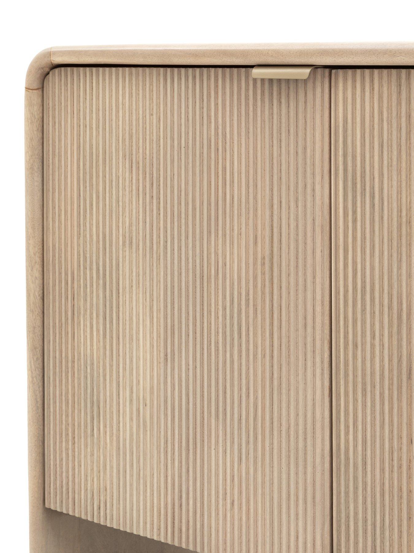 Image 5 of 7 of Gallery Direct Tahira &nbsp;Ready Assembled&nbsp;3 Door Sideboard - with Mango Wood