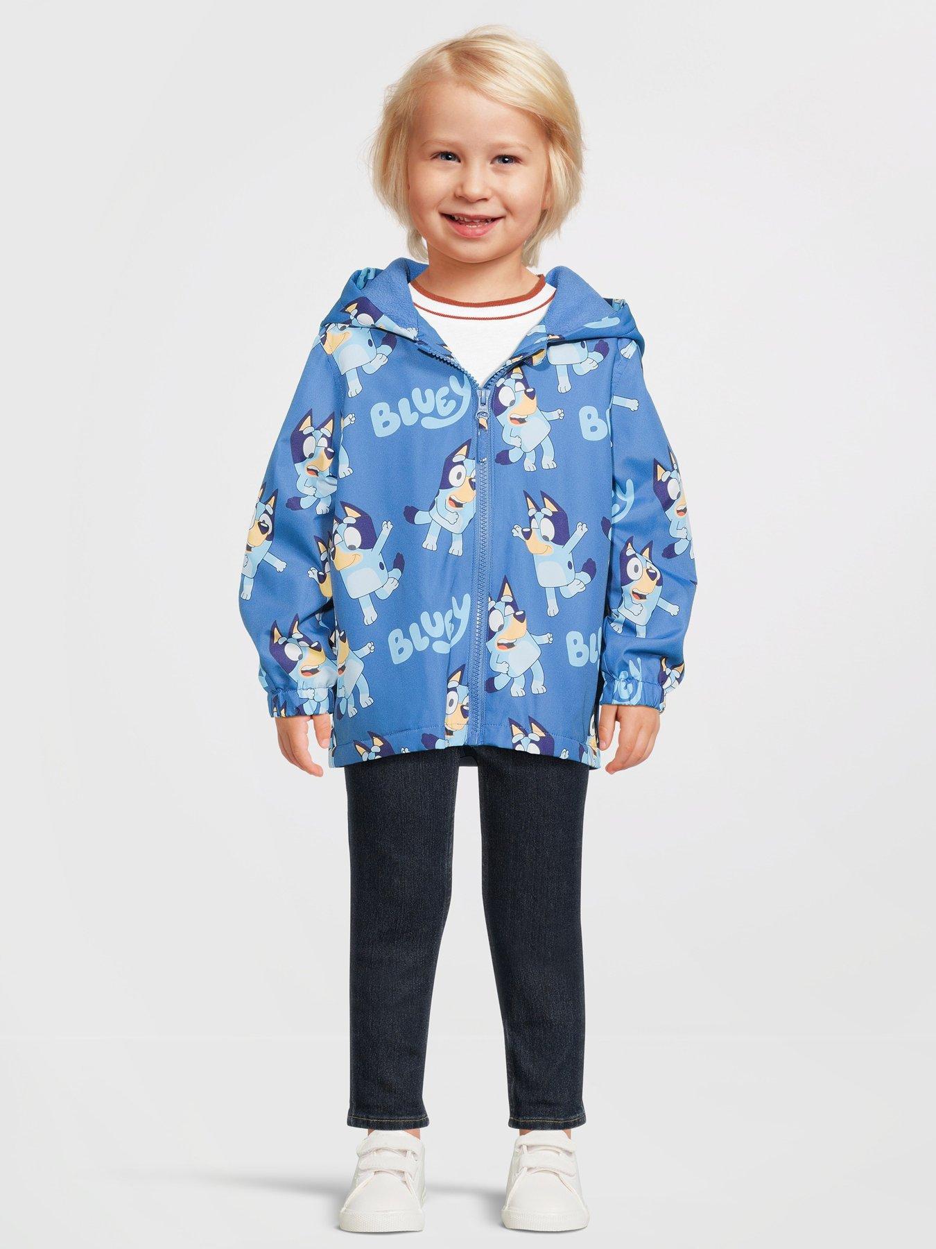 undefined Bluey Fleece Lined Rain Mac - Blue