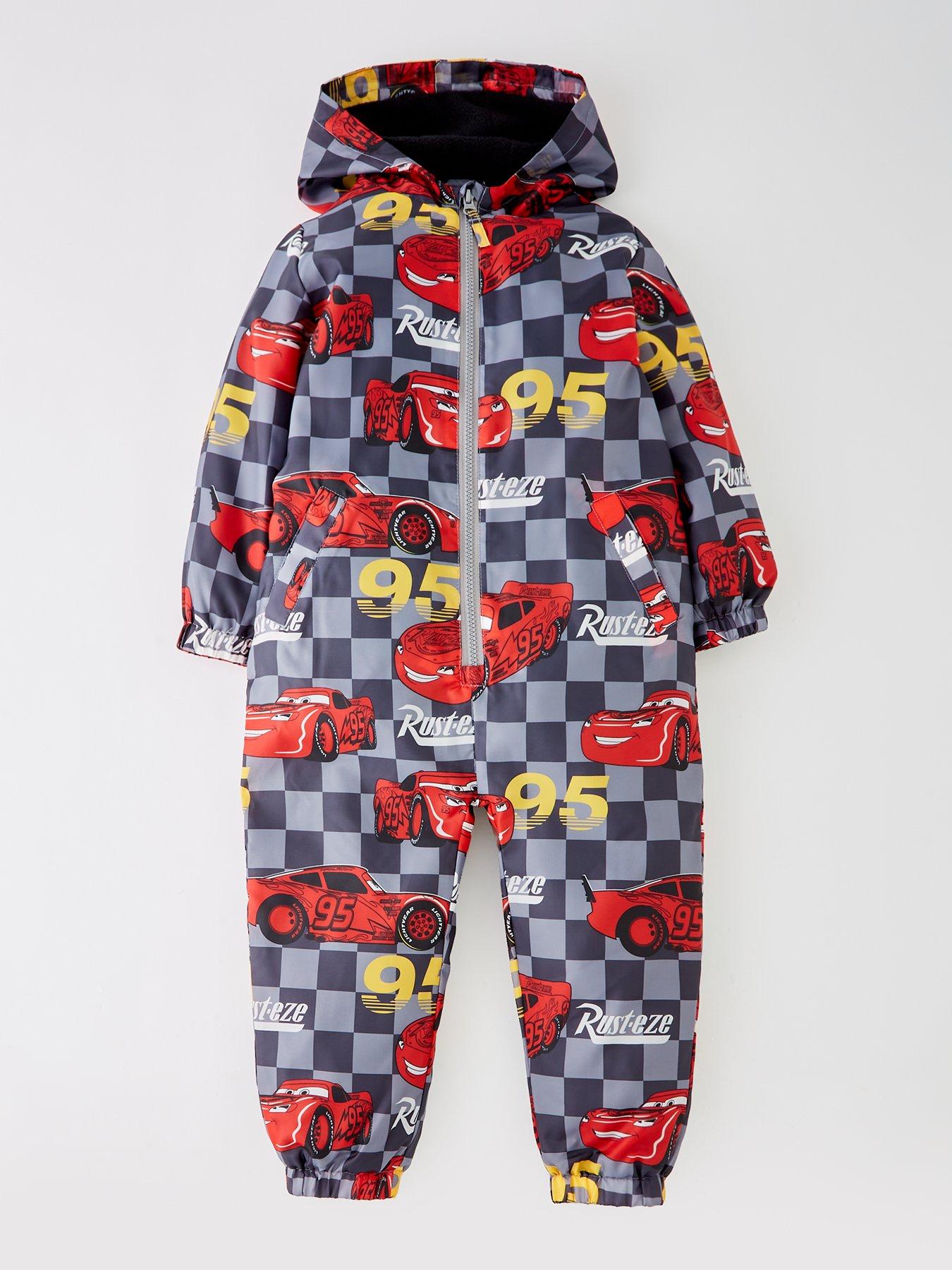 Image 1 of 4 of Disney Cars Lightning Mcqueen&nbsp;Fleece Lined Puddlesuit - Multi