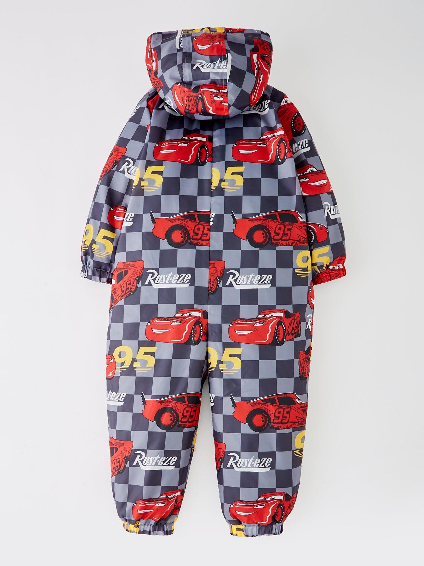 Image 2 of 4 of Disney Cars Lightning Mcqueen&nbsp;Fleece Lined Puddlesuit - Multi