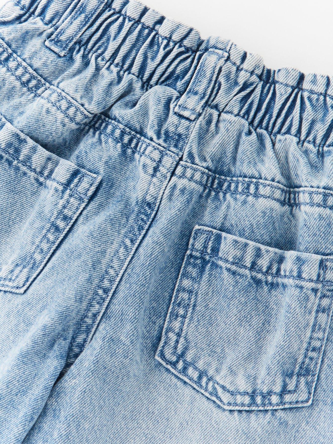  image of the-very-collection-girls-mom-jean-light-wash