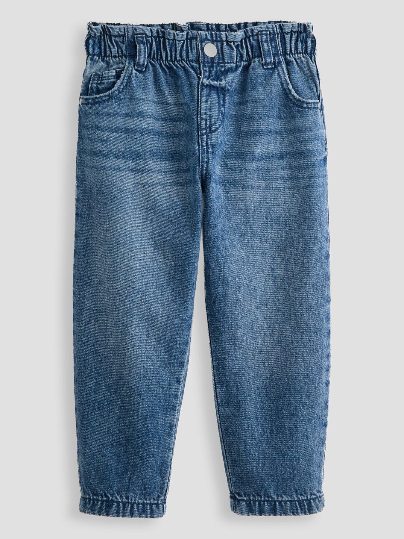 The Very Collection Girls Mom Jeans - Mid Wash