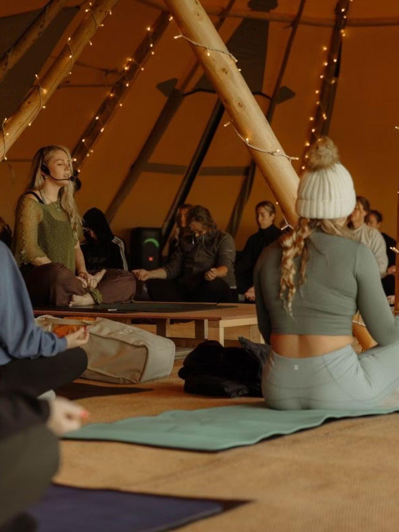 Image 2 of 5 of Virgin Experience Days The Farm Club Wake &amp; Shake with Yoga and a Lake Dip for Two