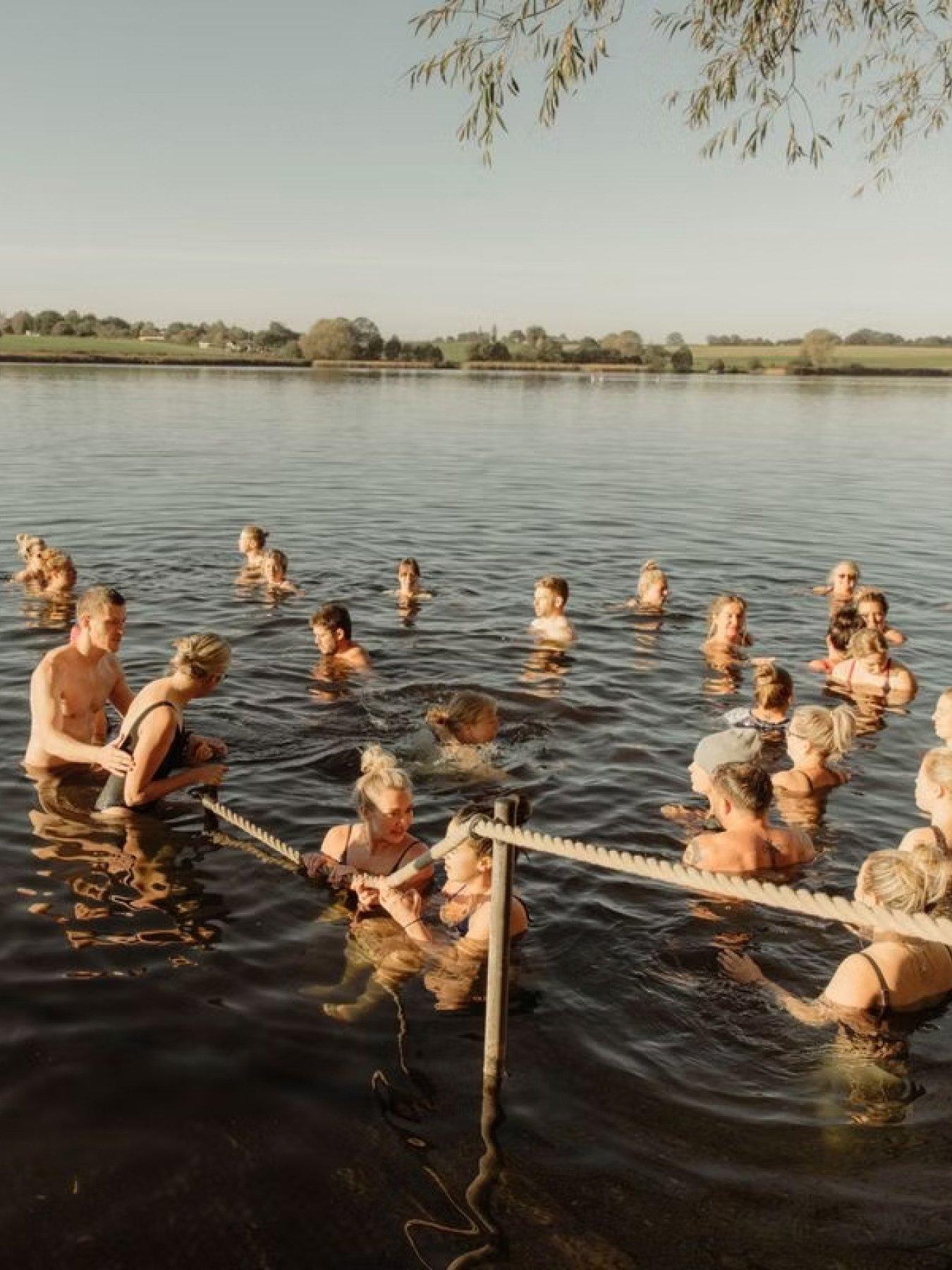 Image 3 of 5 of Virgin Experience Days The Farm Club Wake &amp; Shake with Yoga and a Lake Dip for Two
