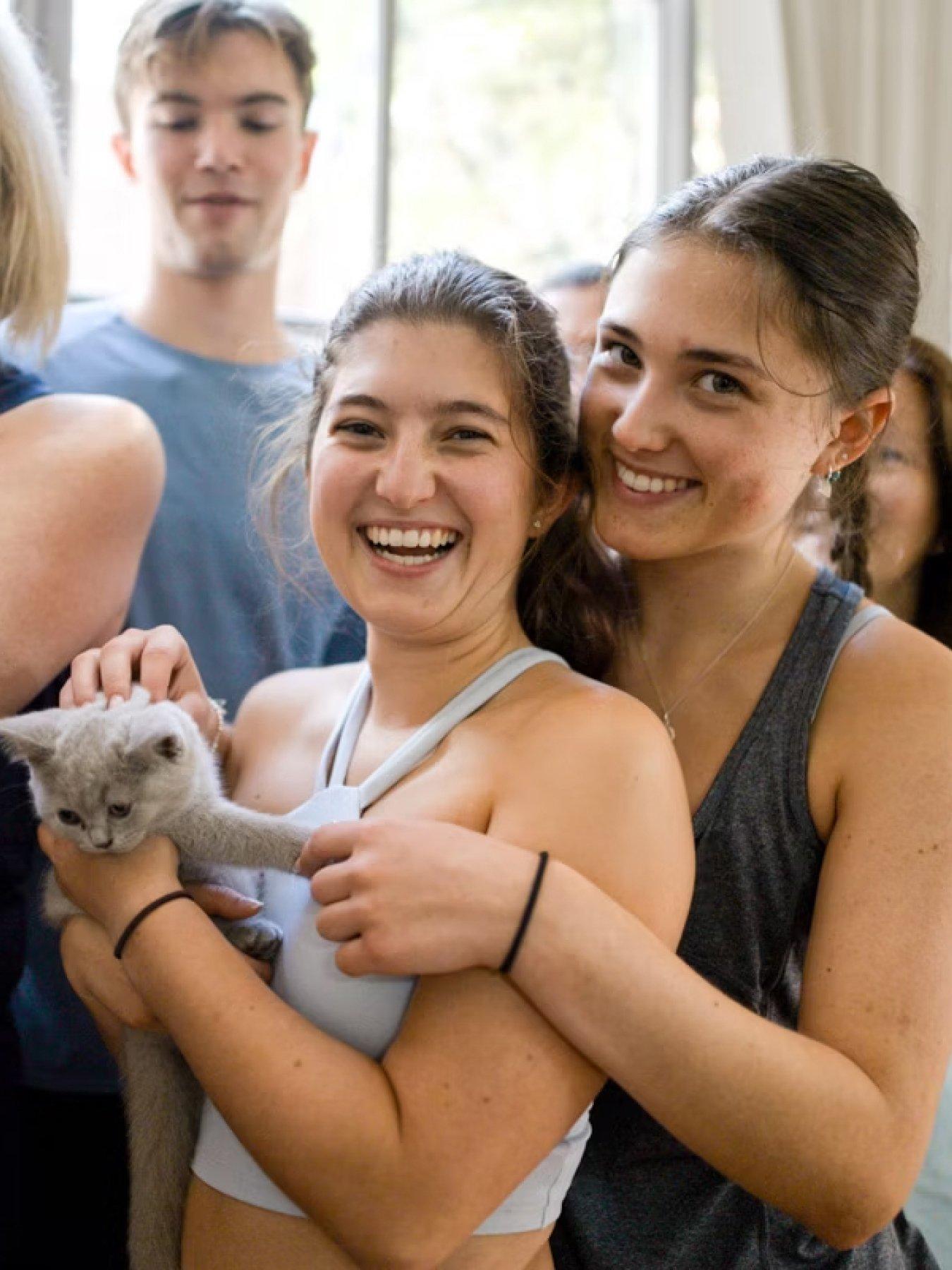 Image 3 of 5 of Virgin Experience Days London Kitty Yoga Session with Play Time for Two