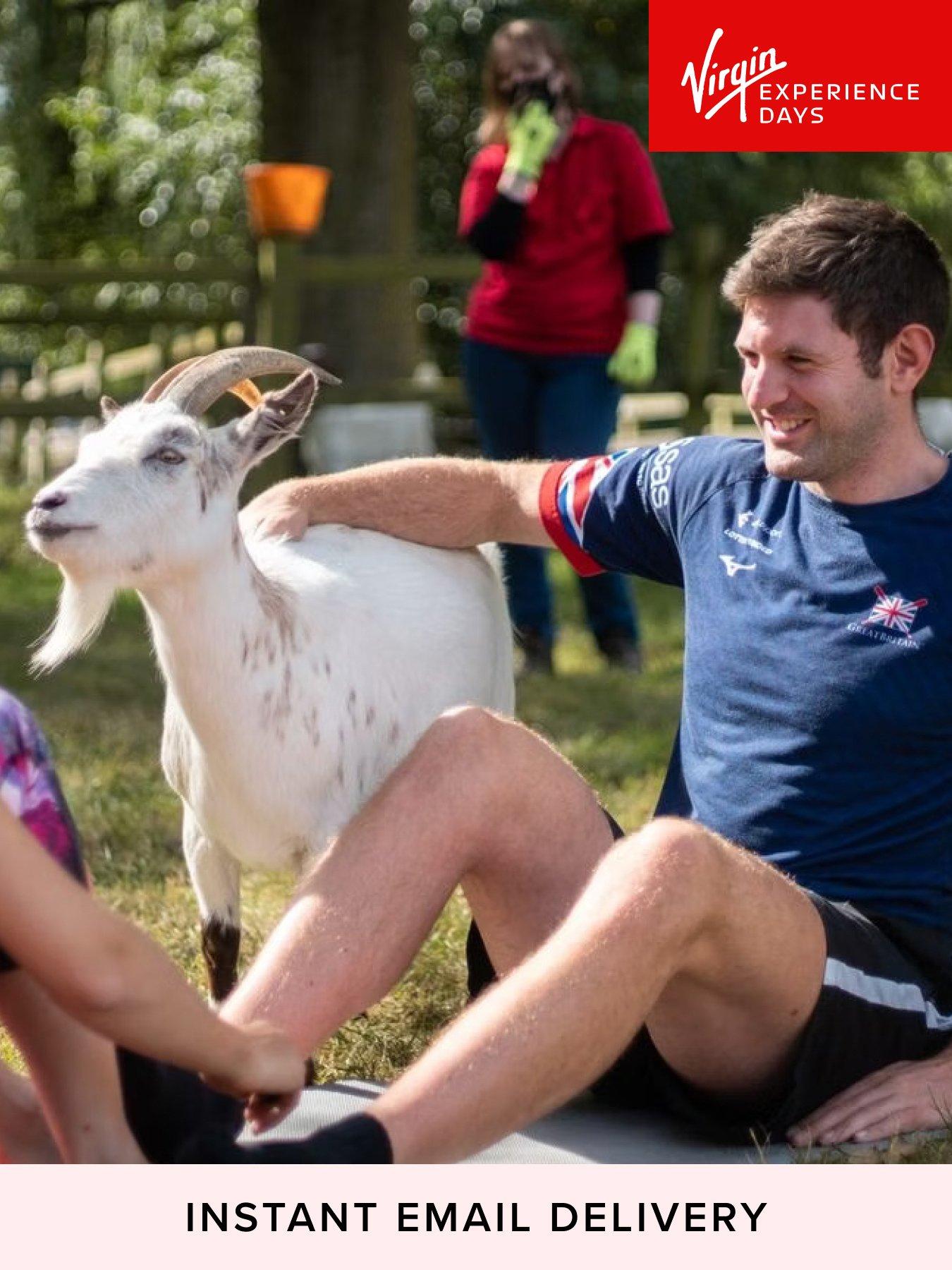 Virgin Experience Days Goat Yoga for Two in the Suffolk Countryside