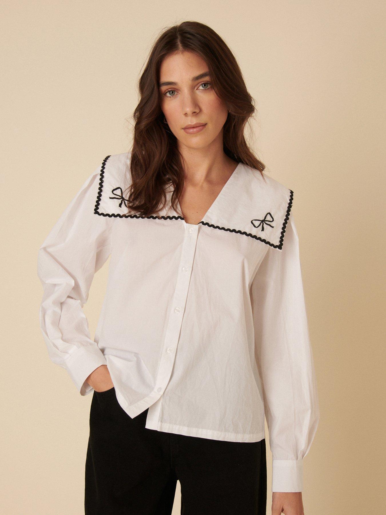  image of nobodys-child-bingley-blouse-white