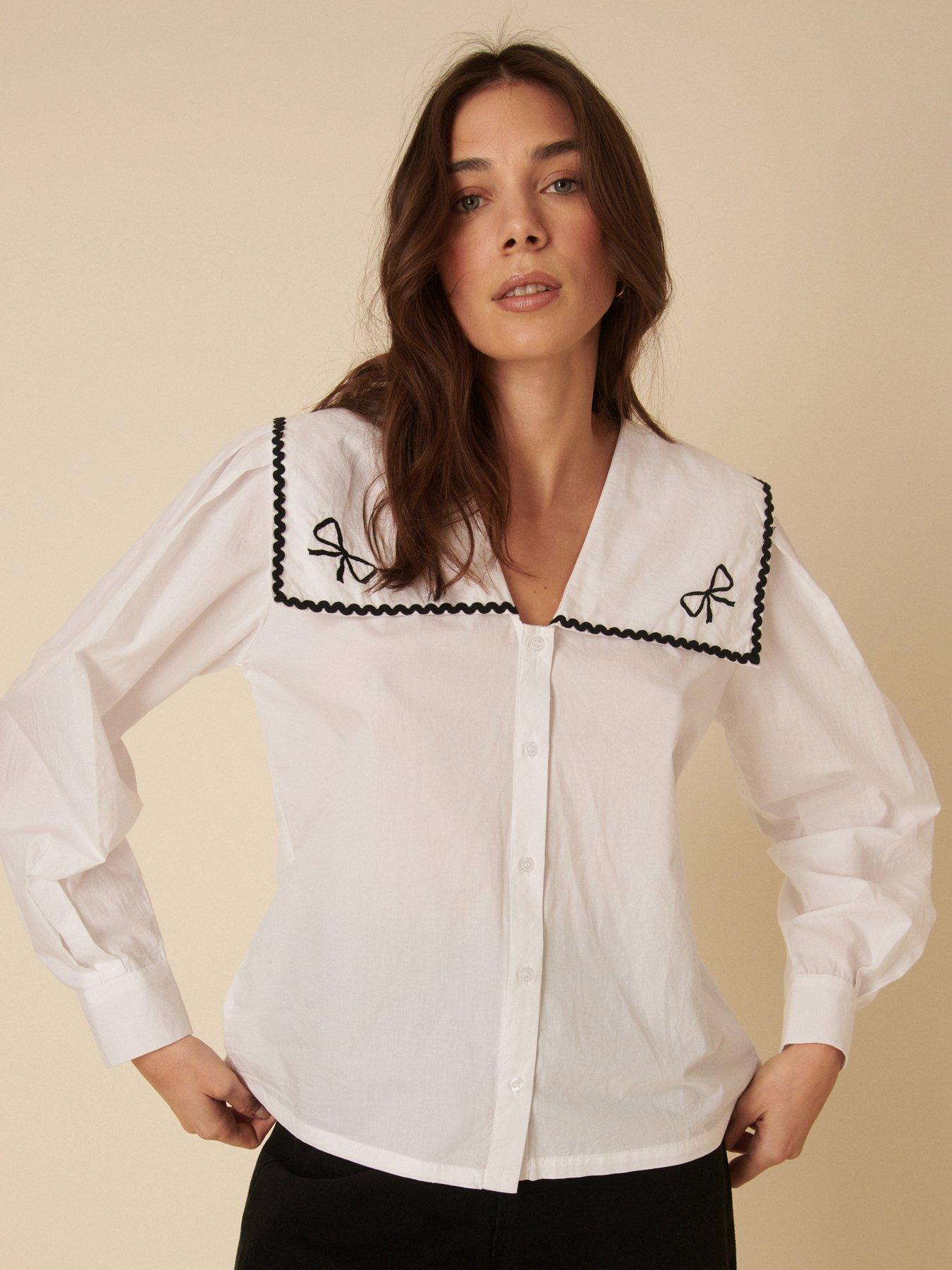  image of nobodys-child-bingley-blouse-white