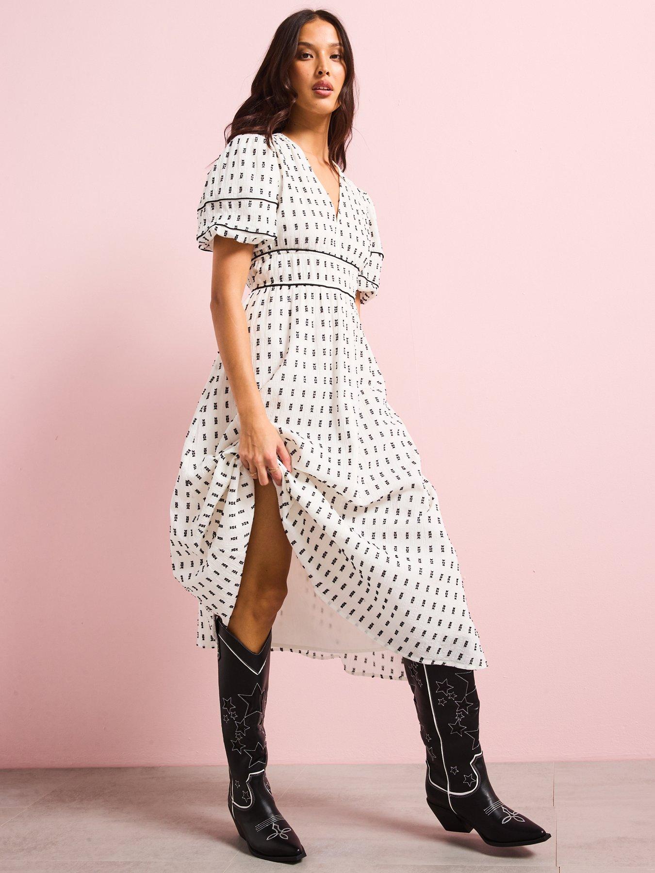 black lace trim midi dress Black Lace Tie Strap Sheer Trim Midi Dress