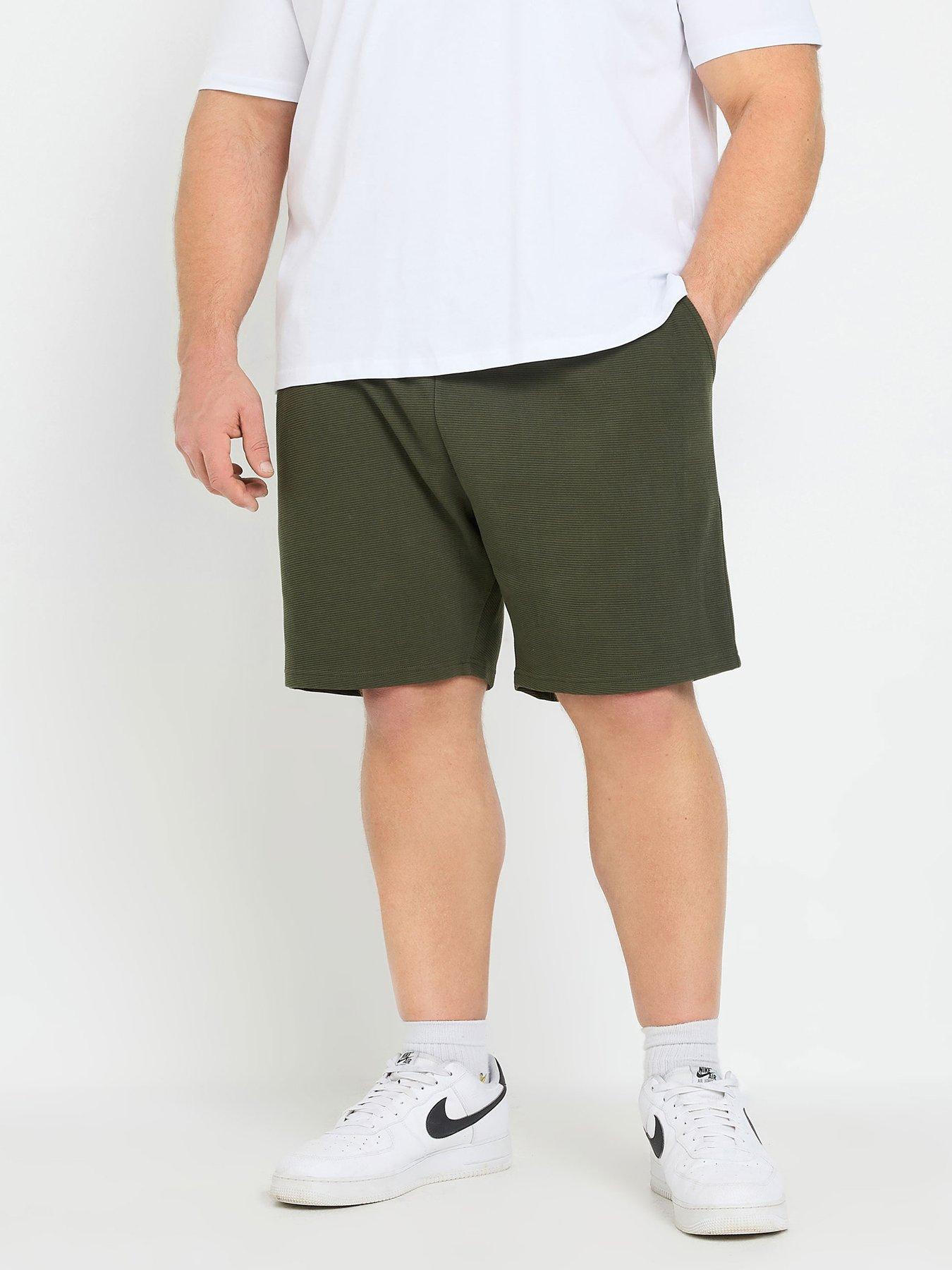 image of badrhino-ribbed-shorts-green