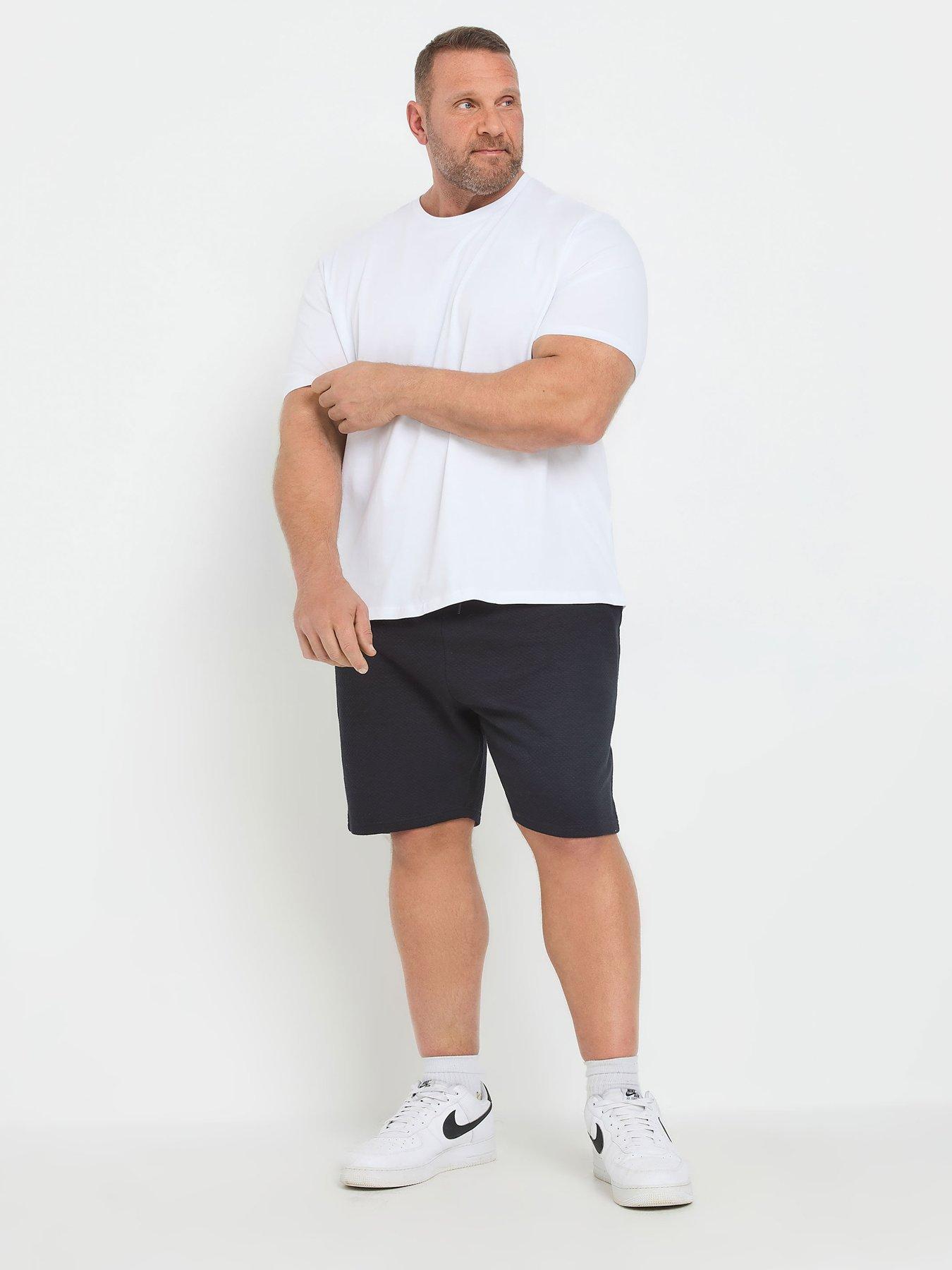  image of badrhino-diamond-quilted-shorts-blue