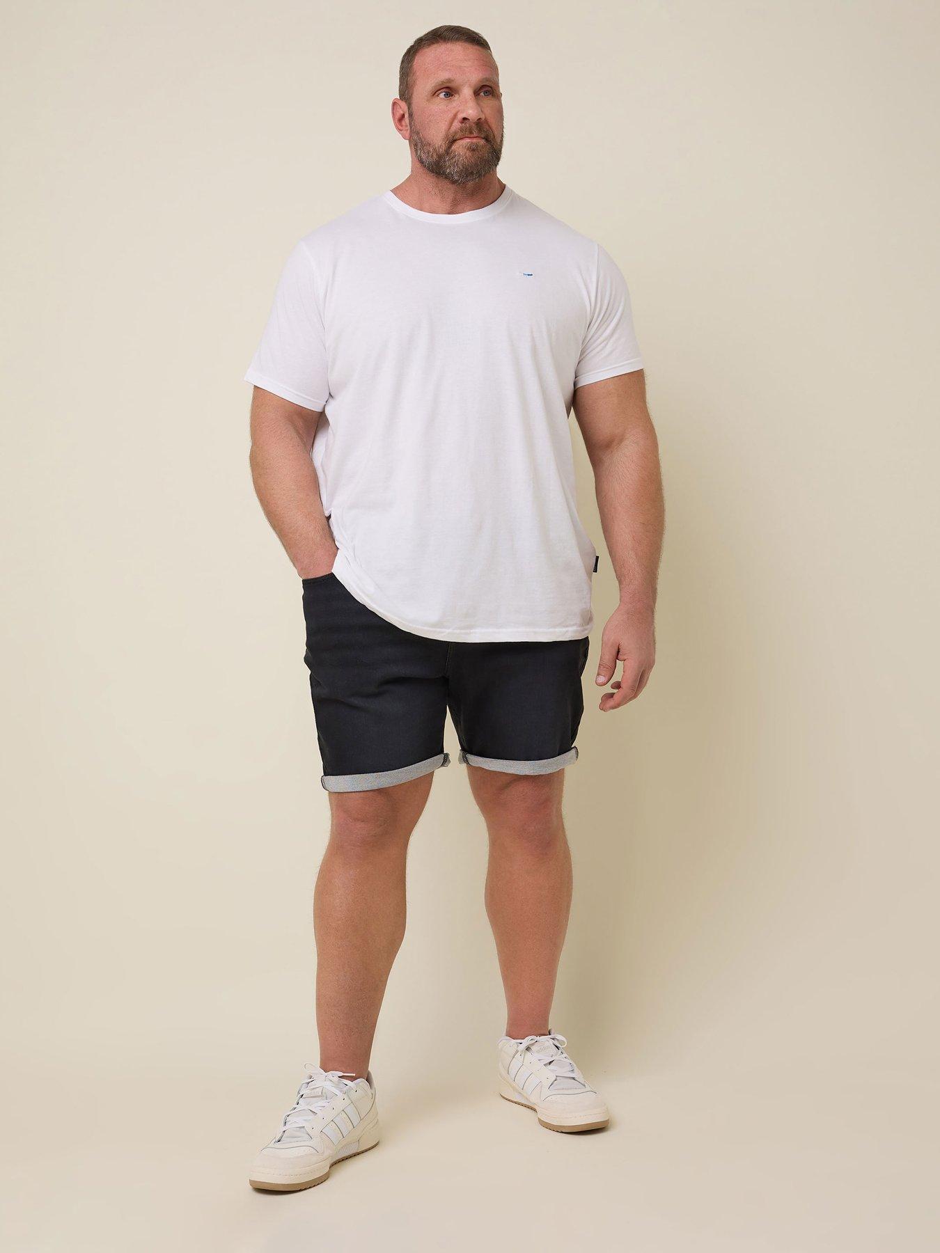  image of badrhino-denim-shorts-black