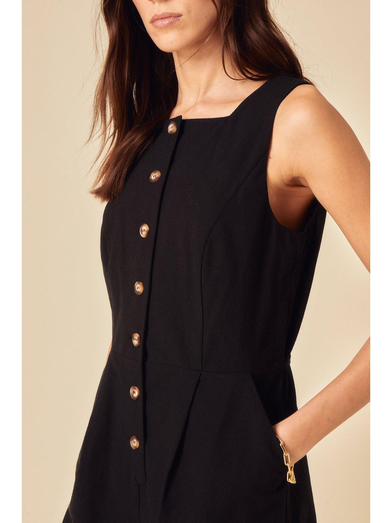  image of nobodys-child-peri-playsuit-black