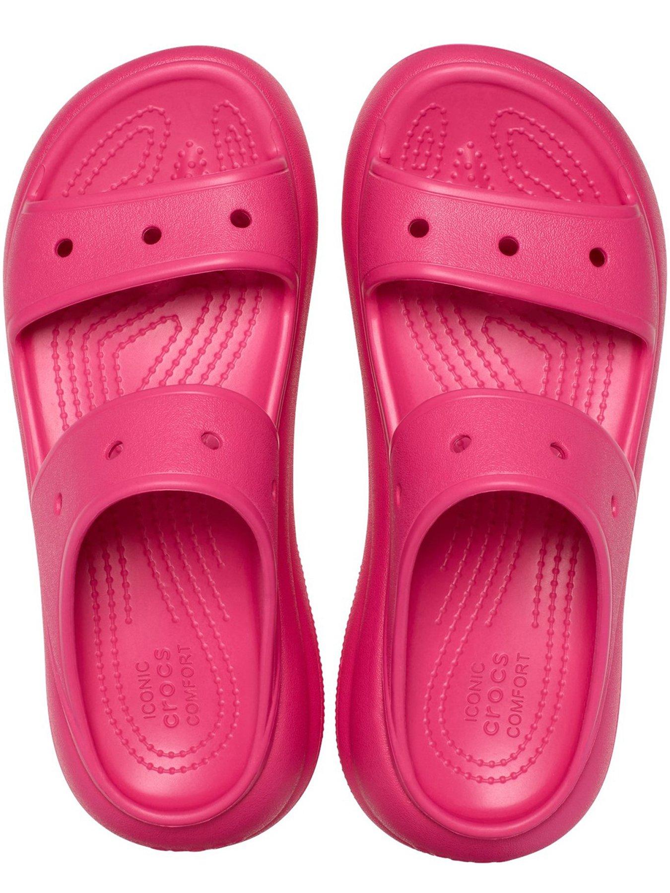  image of crocs-classic-crush-sandal-dragon-fruit