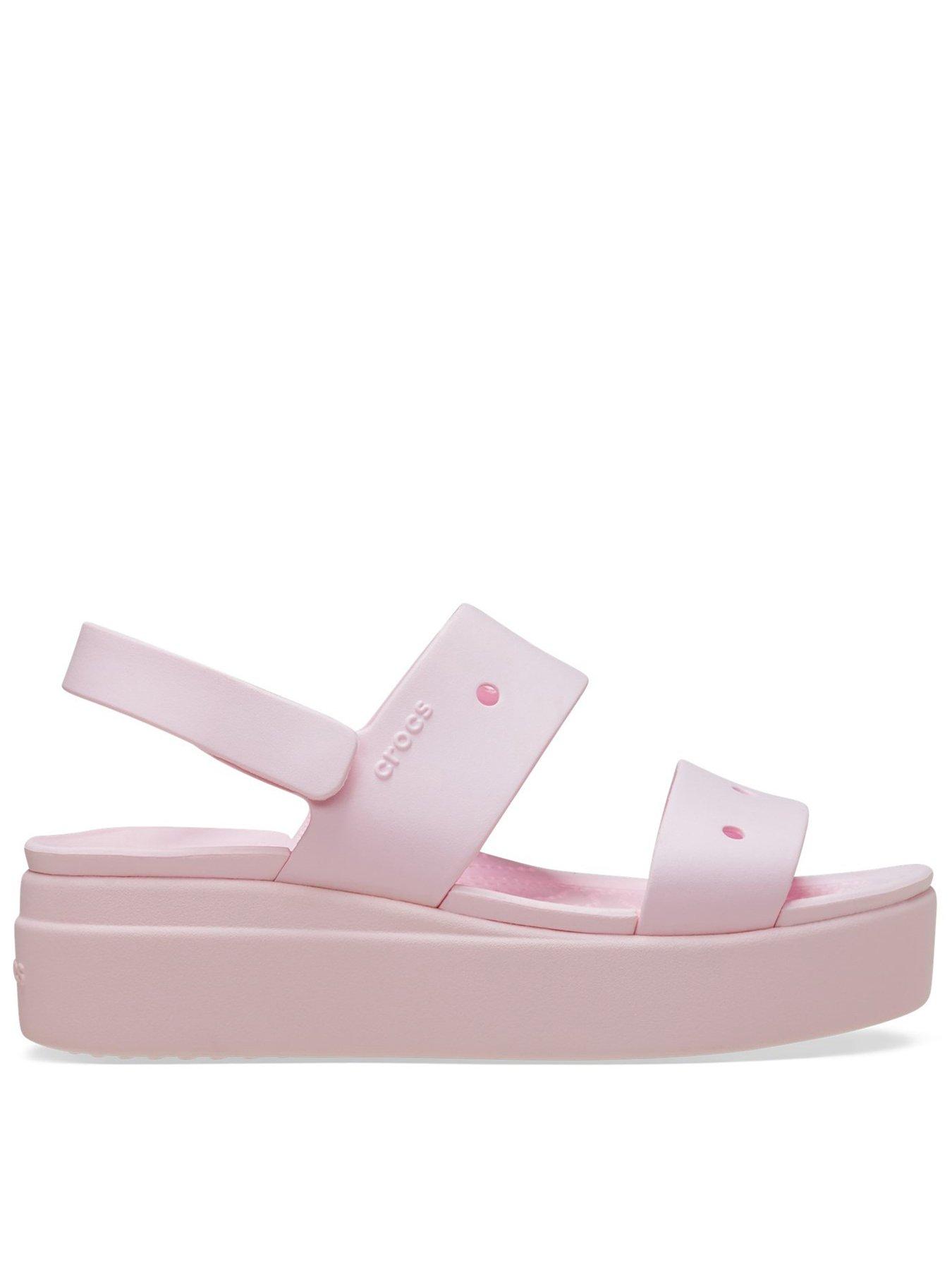 Crocs Brooklyn 4u Sandal Pink Littlewoods