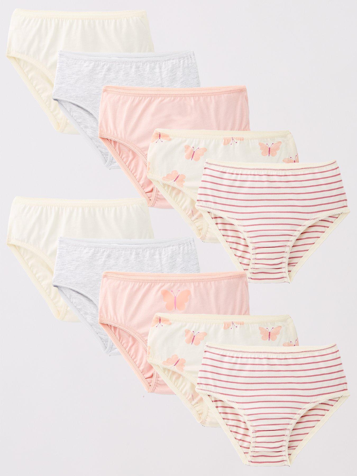 the-very-collection-girls-10-pack-briefs-butterfly-print-multi