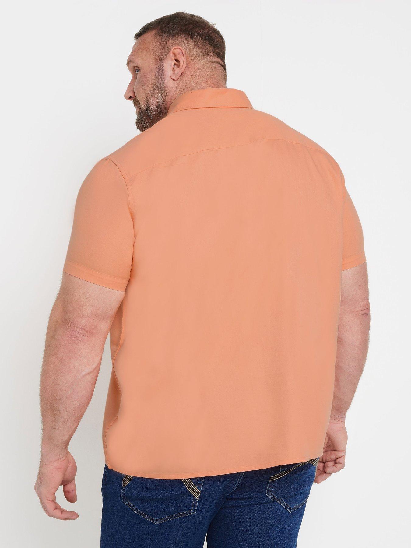  image of badrhino-short-sleeve-oxford-shirt-pink