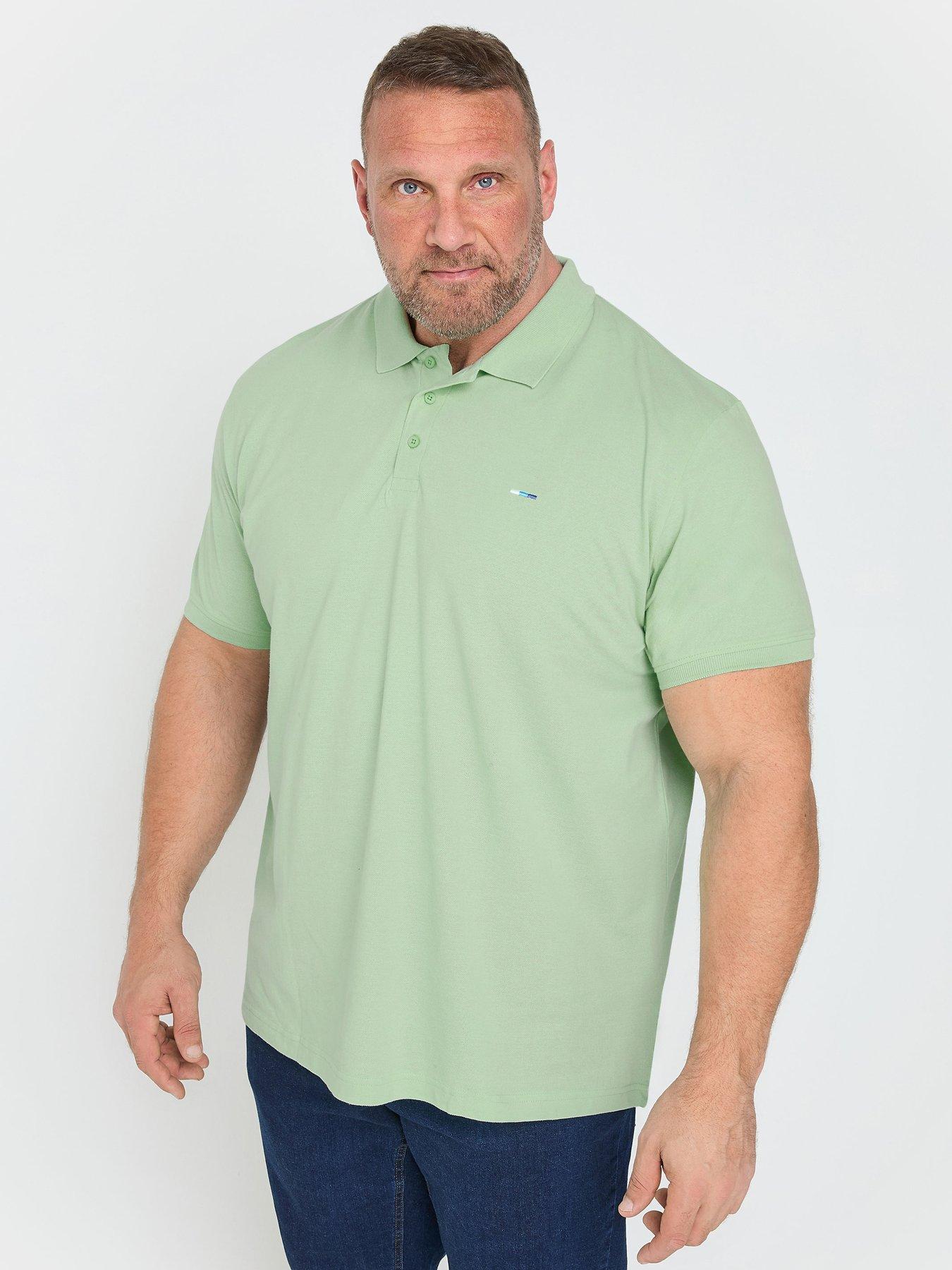 badrhino-plain-pique-polo-shirt-green