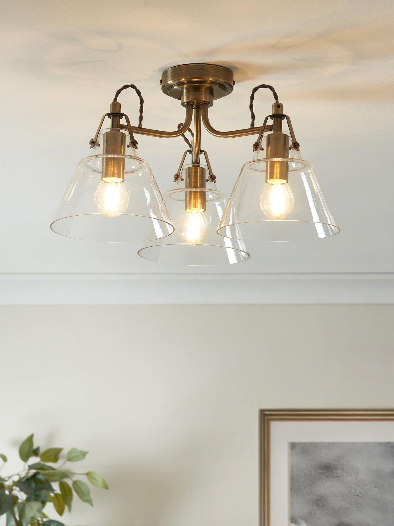  image of the-very-collection-rushcombe-3-light-semi-flush
